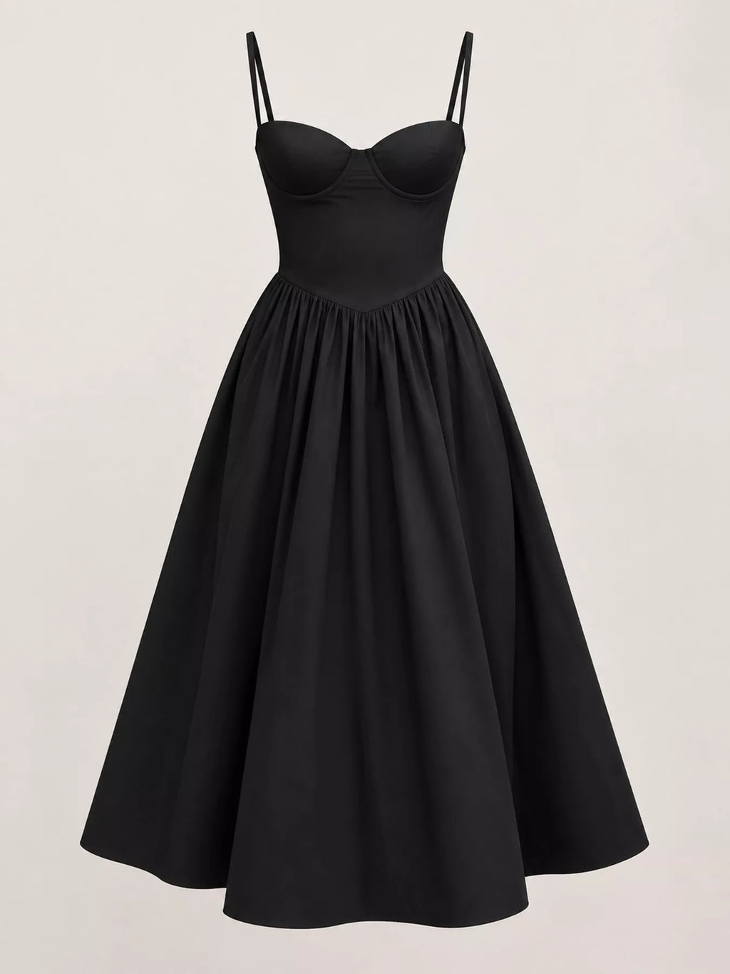 Sweetheart Neck Midi Cami Dress