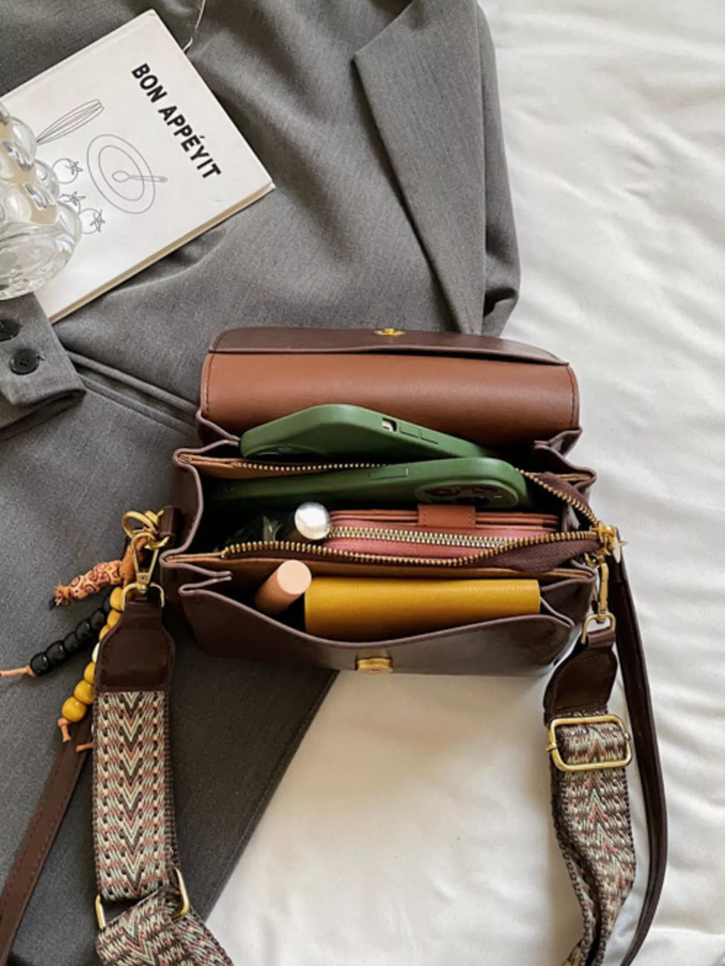 Woven Strap Shoulder Bag
