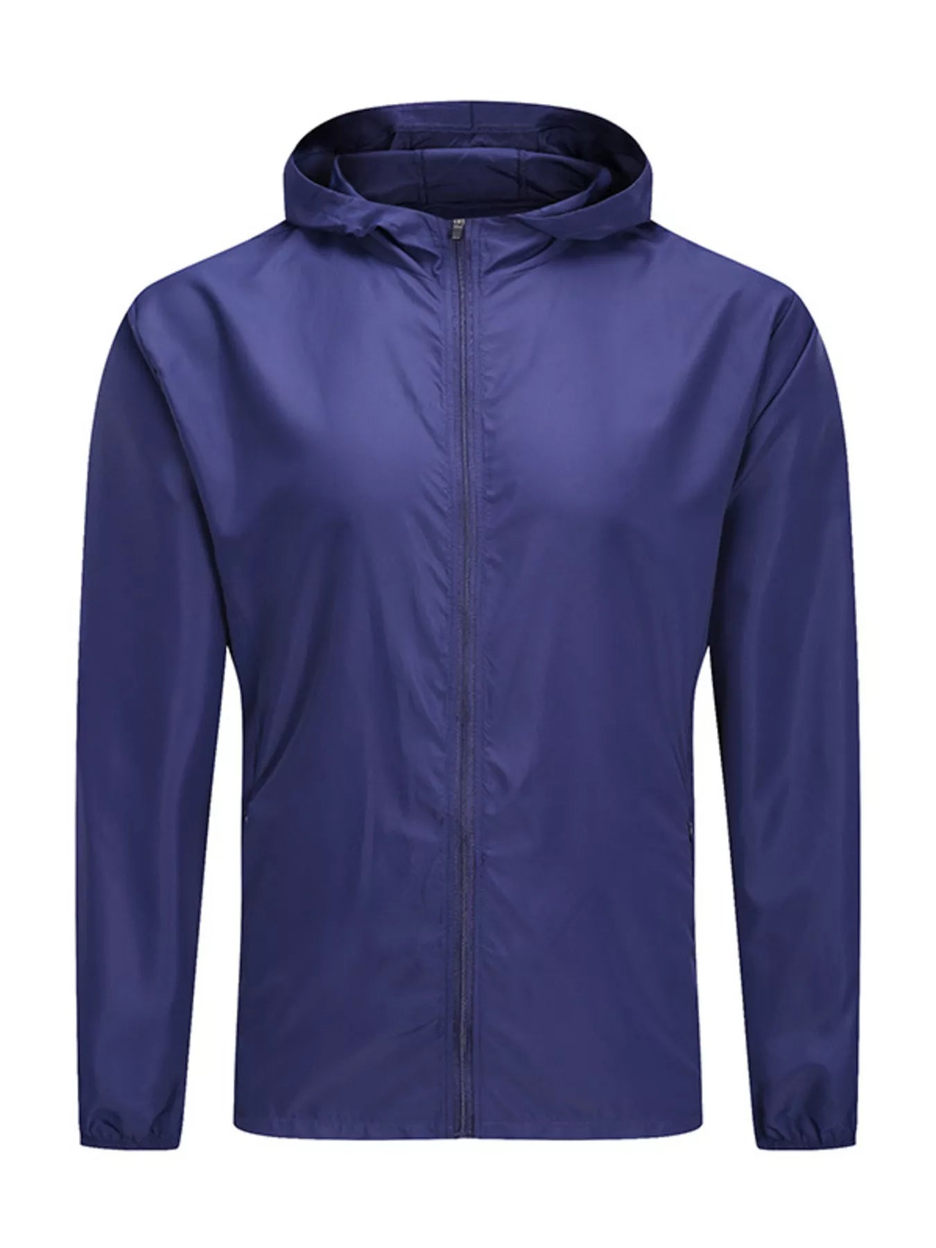 Men's Plus Size Zip Up Long Sleeve Hooded Jacket