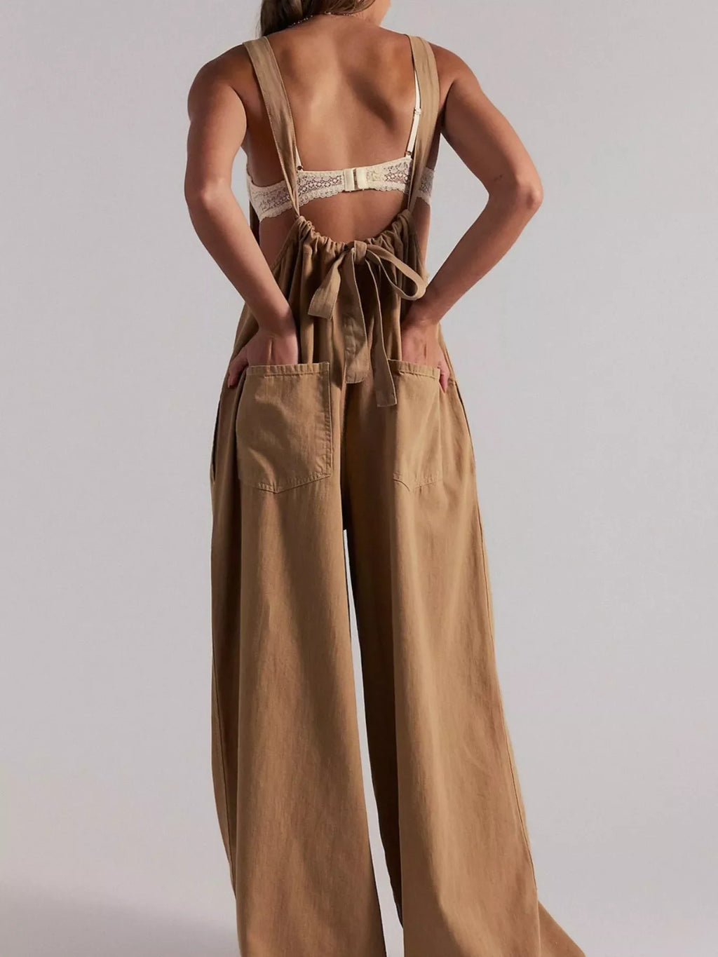 Sleeveless Wide-Leg Jumpsuit