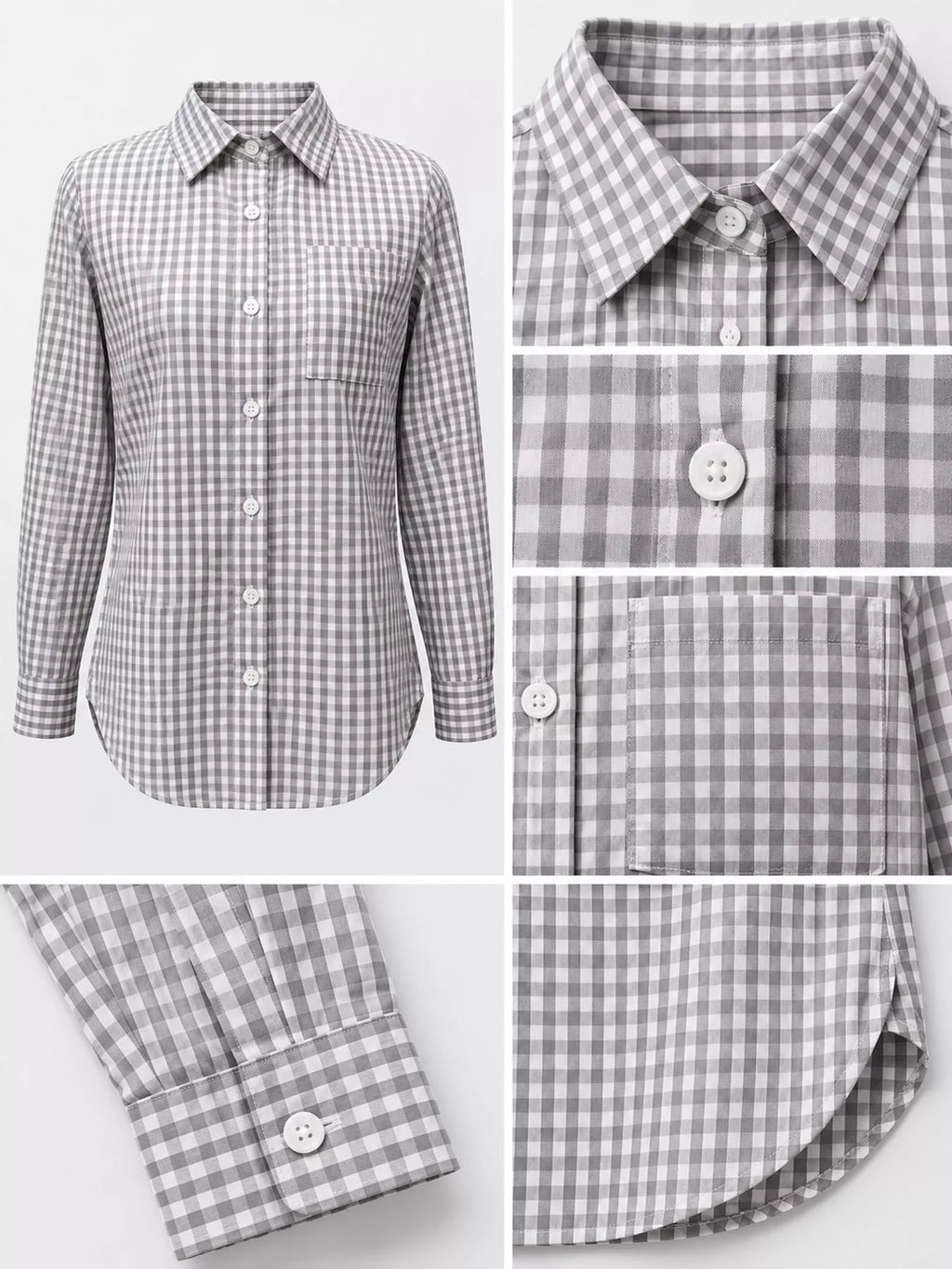 Plus Size Plaid Button-Down Long Sleeve Shirt