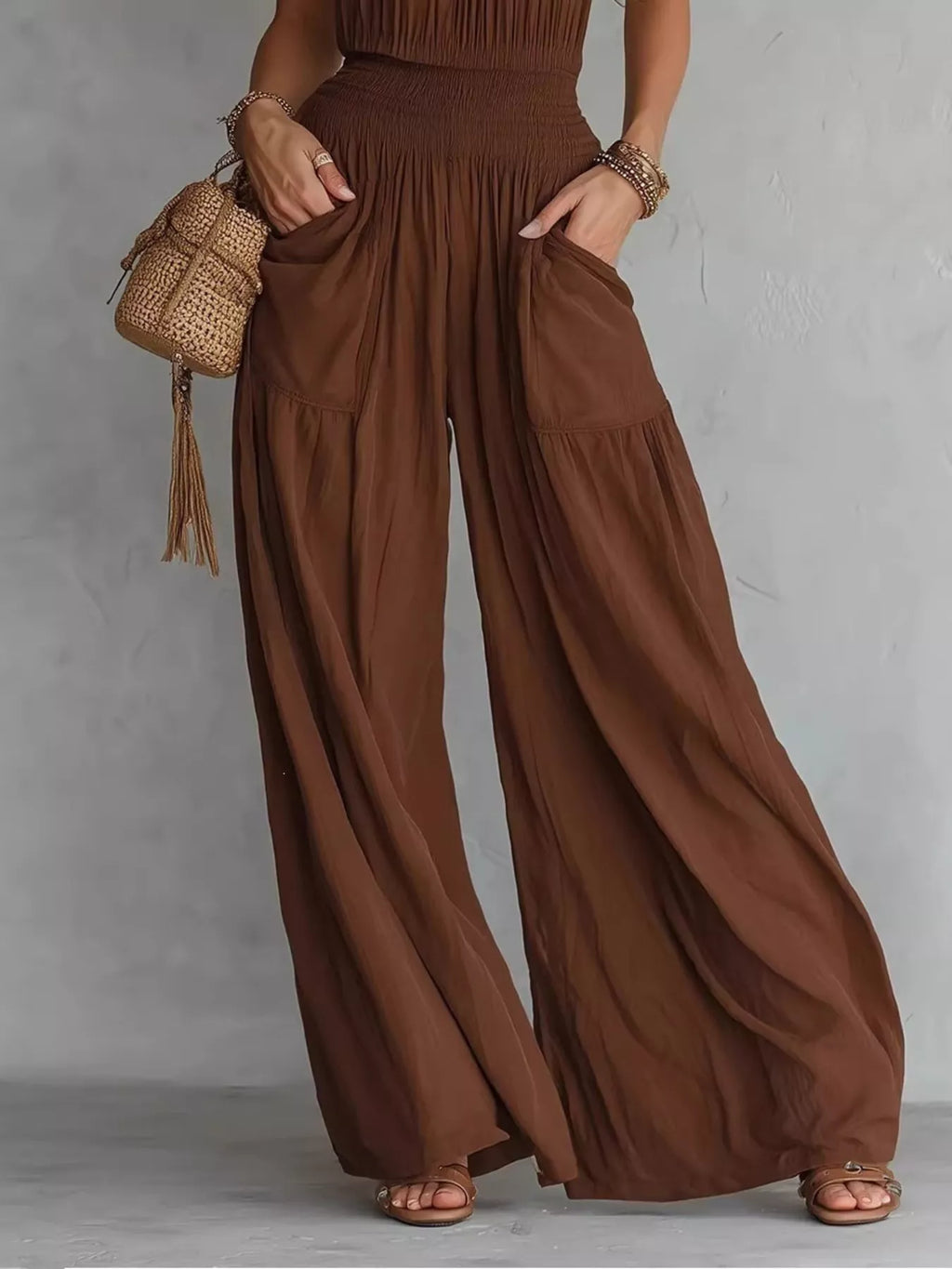 Halter Neck Wide-Leg Jumpsuit