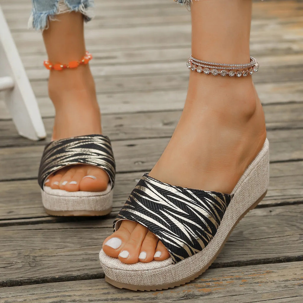 Open Toe Wedge Sandals