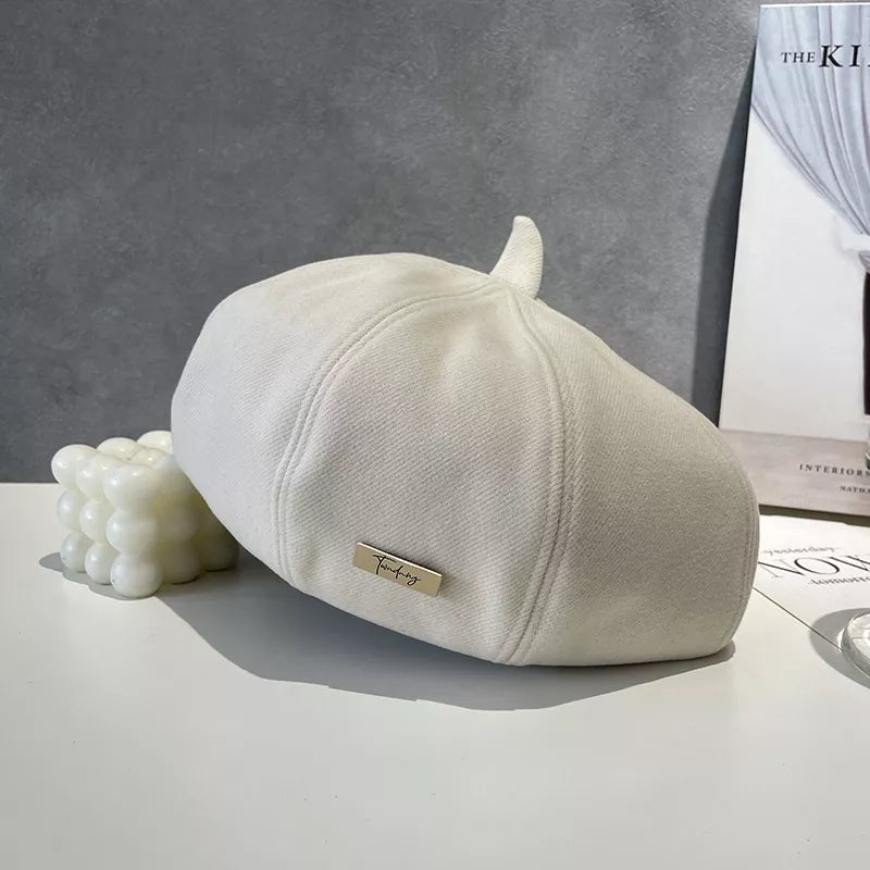 Classic Solid Color Beret Hat