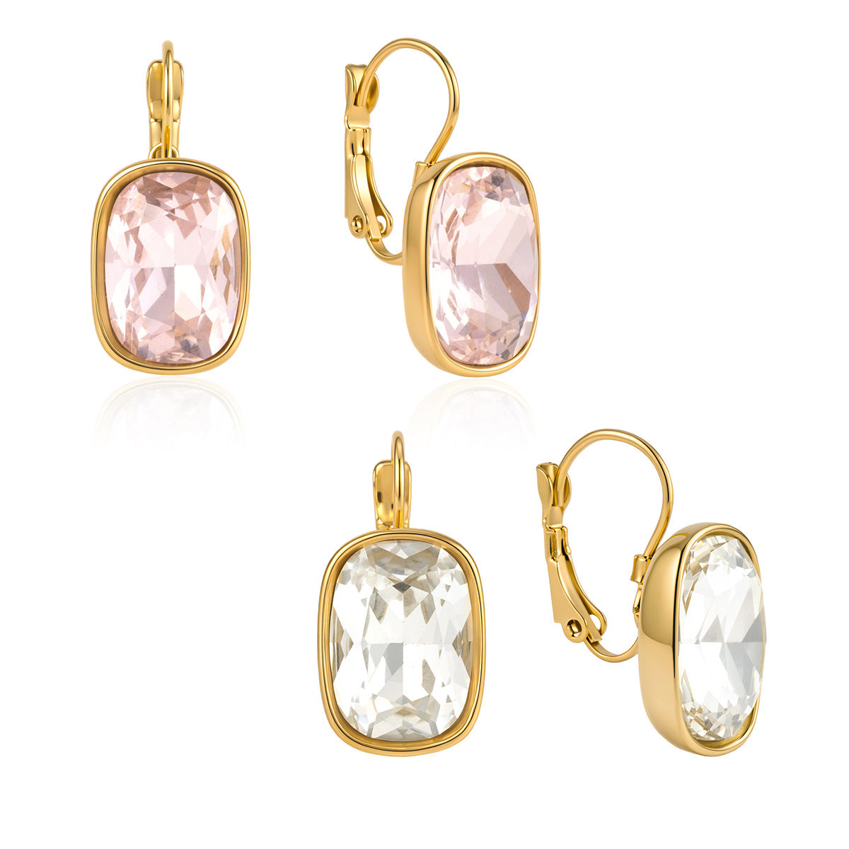 Color Gemstone Huggie Earrings Collection