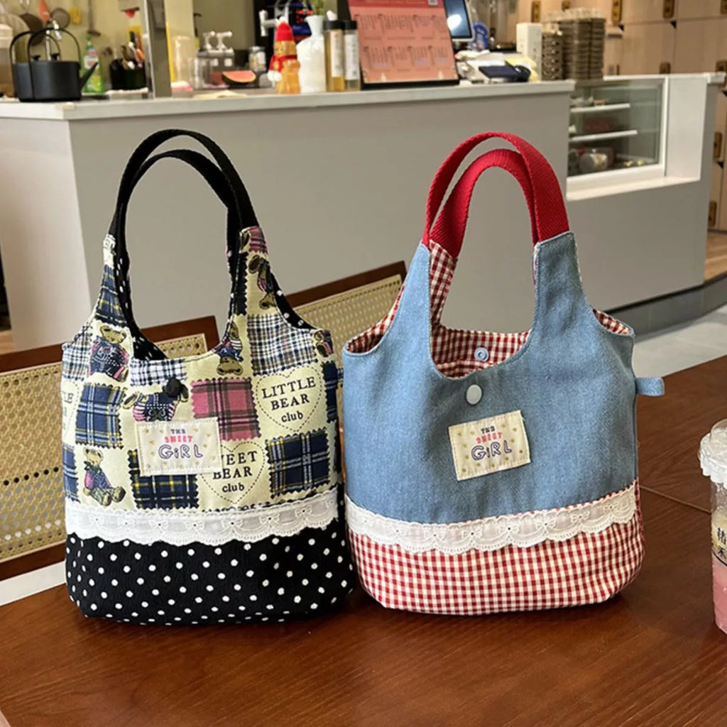 Printed Canvas Handbag