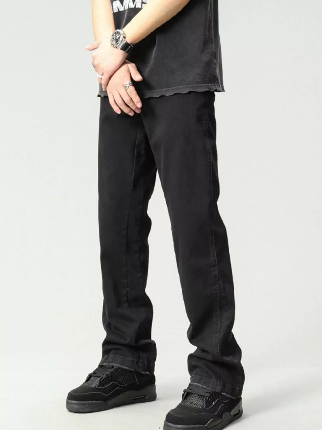 Men's Washed Loose Fit Jeans