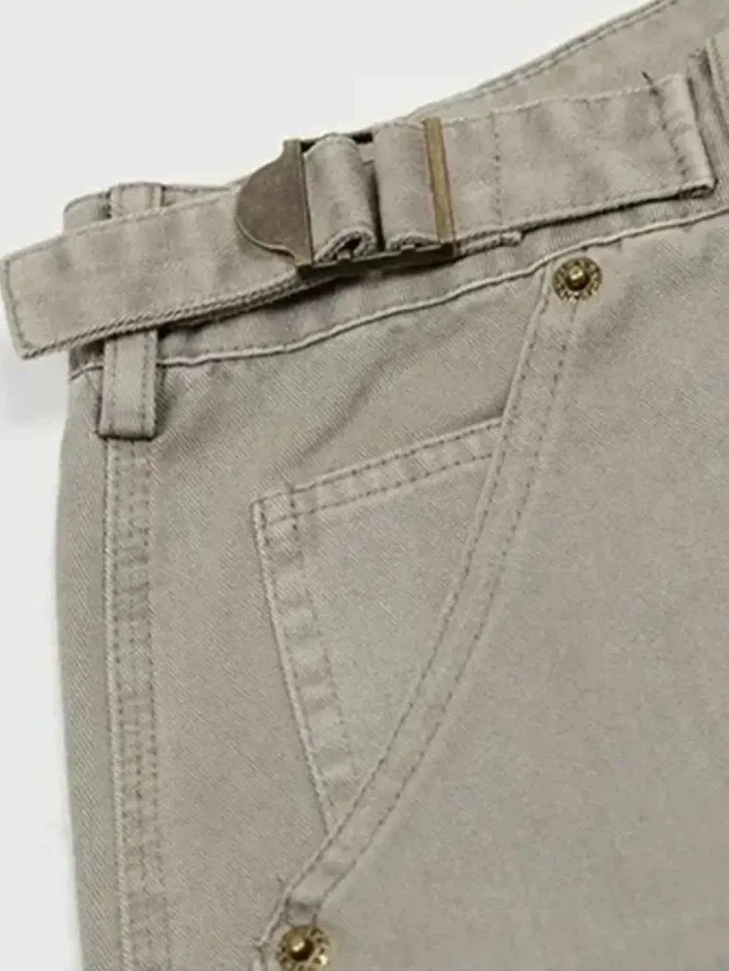Men's Straight Leg Cargo Pants with Multiple Pockets