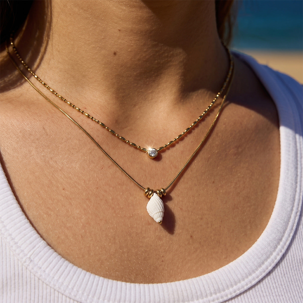 Pearl Charm Necklace Collection