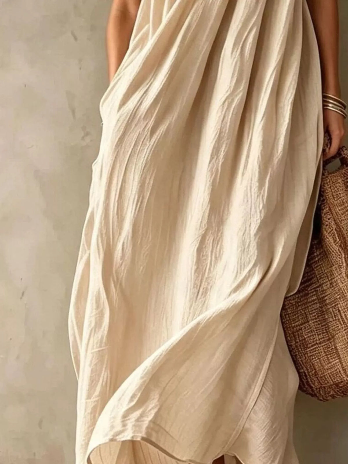 Full Size One-Shoulder Maxi Dress Plus Size