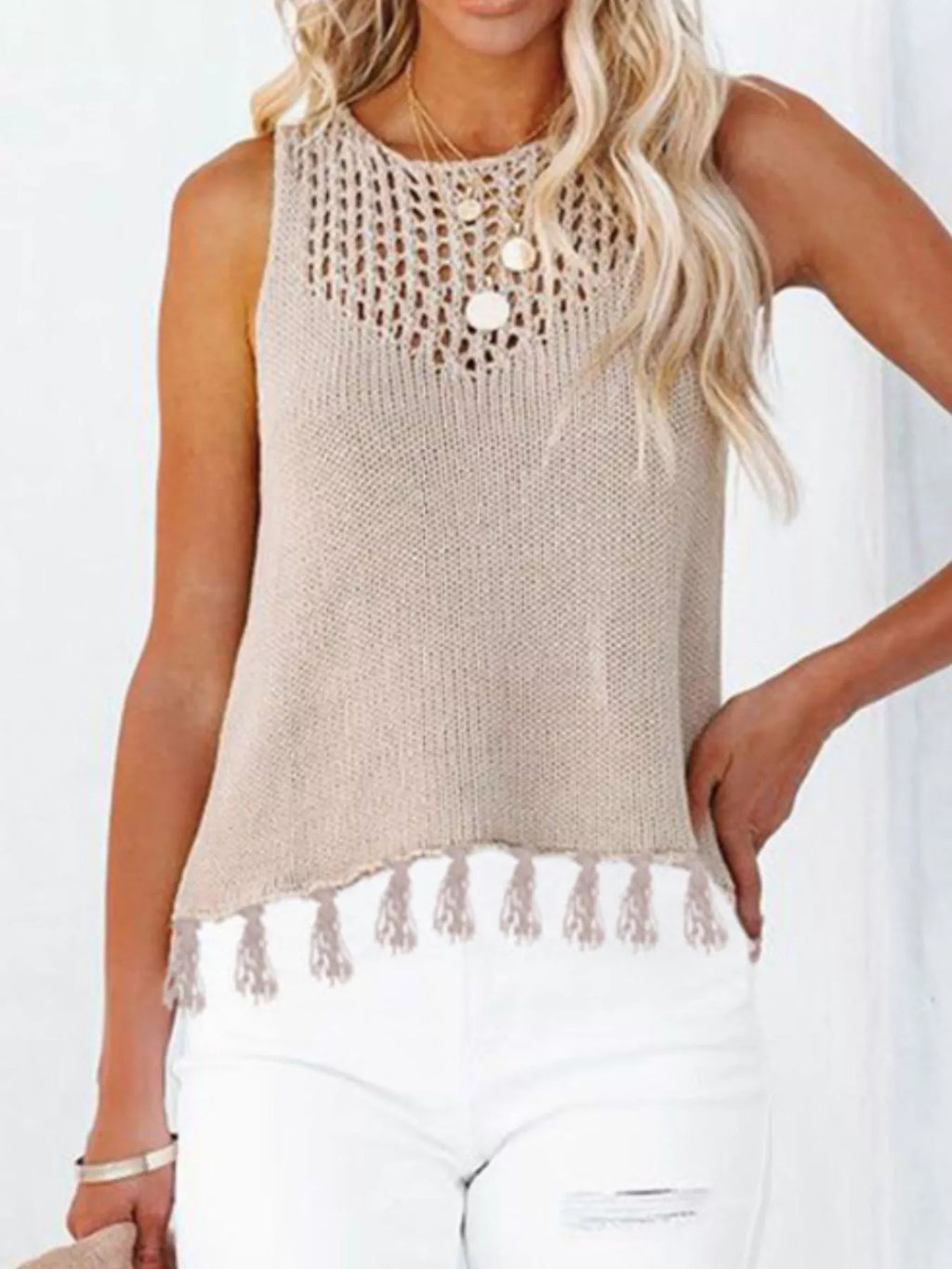 Tassel Knit Tank