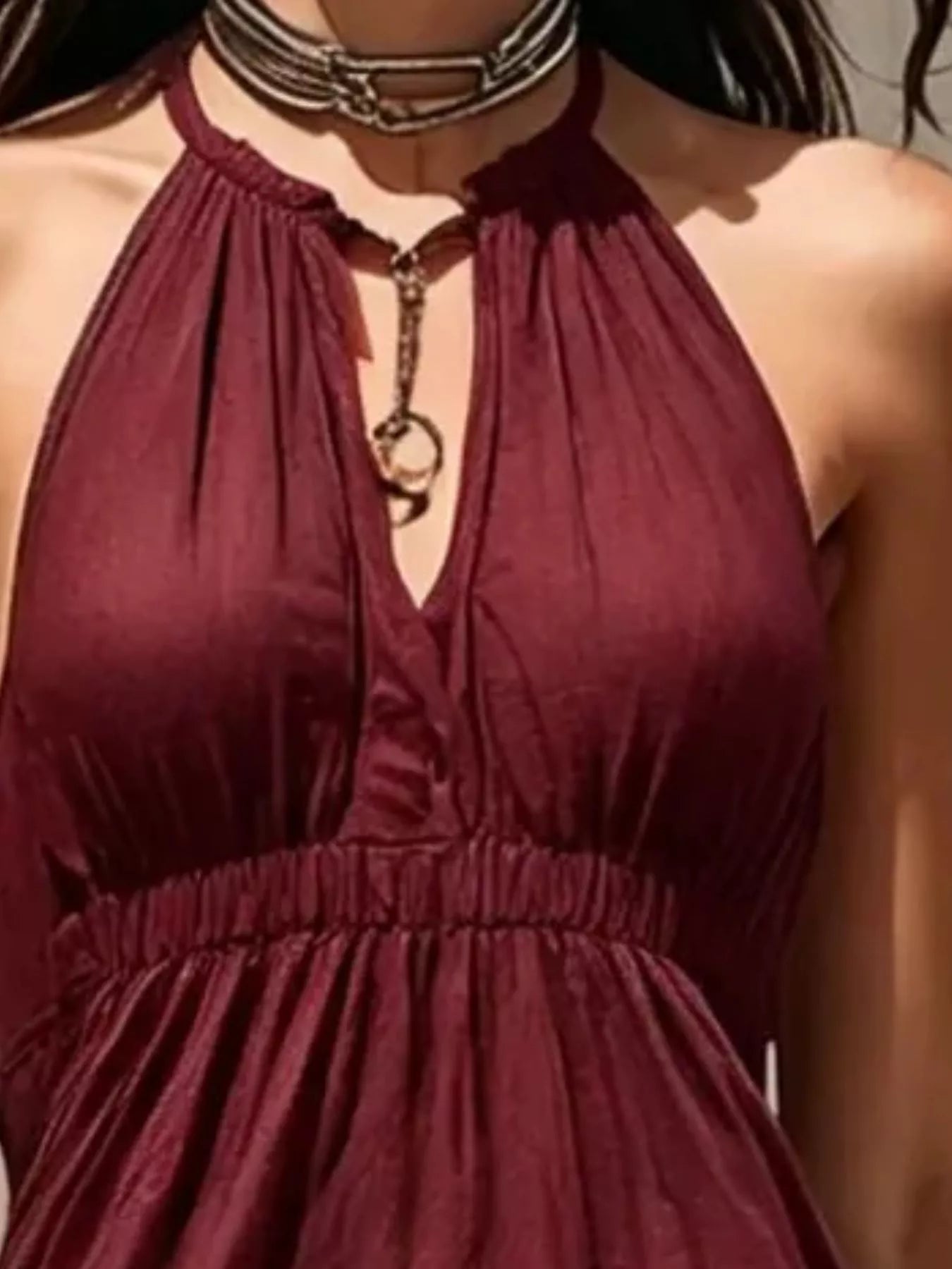 Sleeveless Tiered Maxi Dress