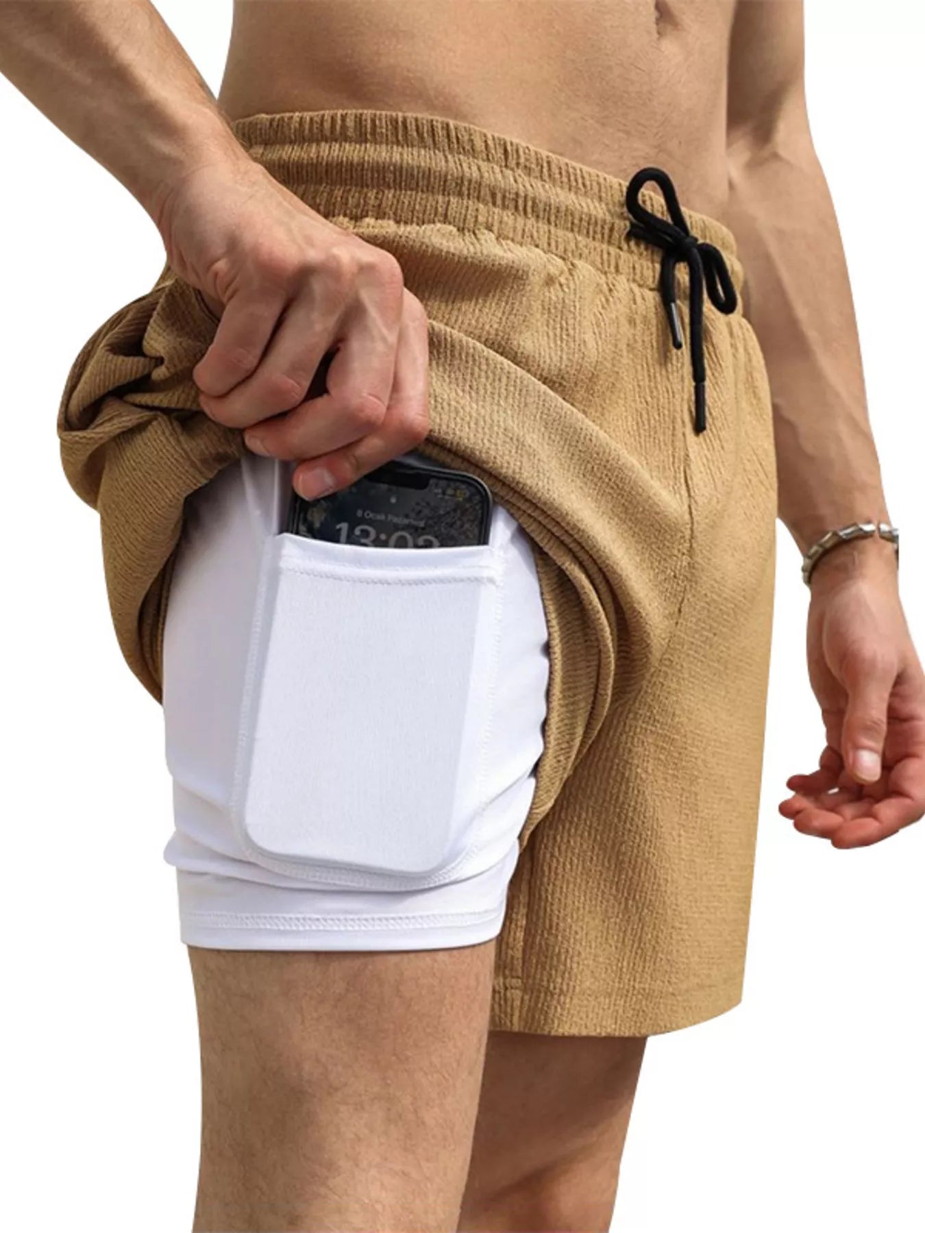 Men's Drawstring Shorts with Pockets