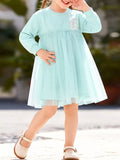 Children's Bunny Round Neck Tulle Dress