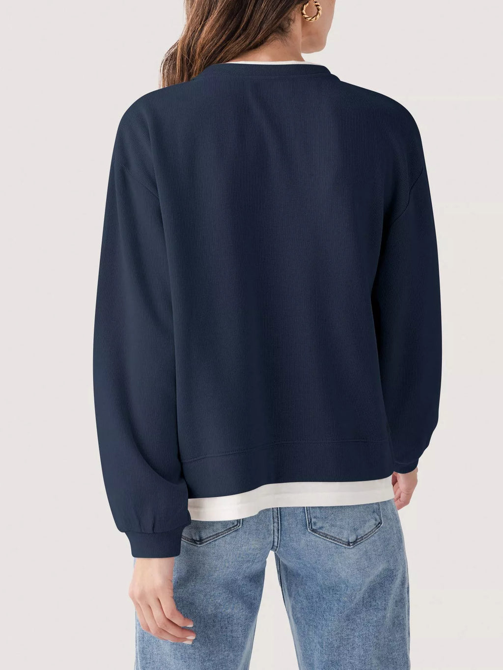 Oversized Crew Neck Sweatshirt