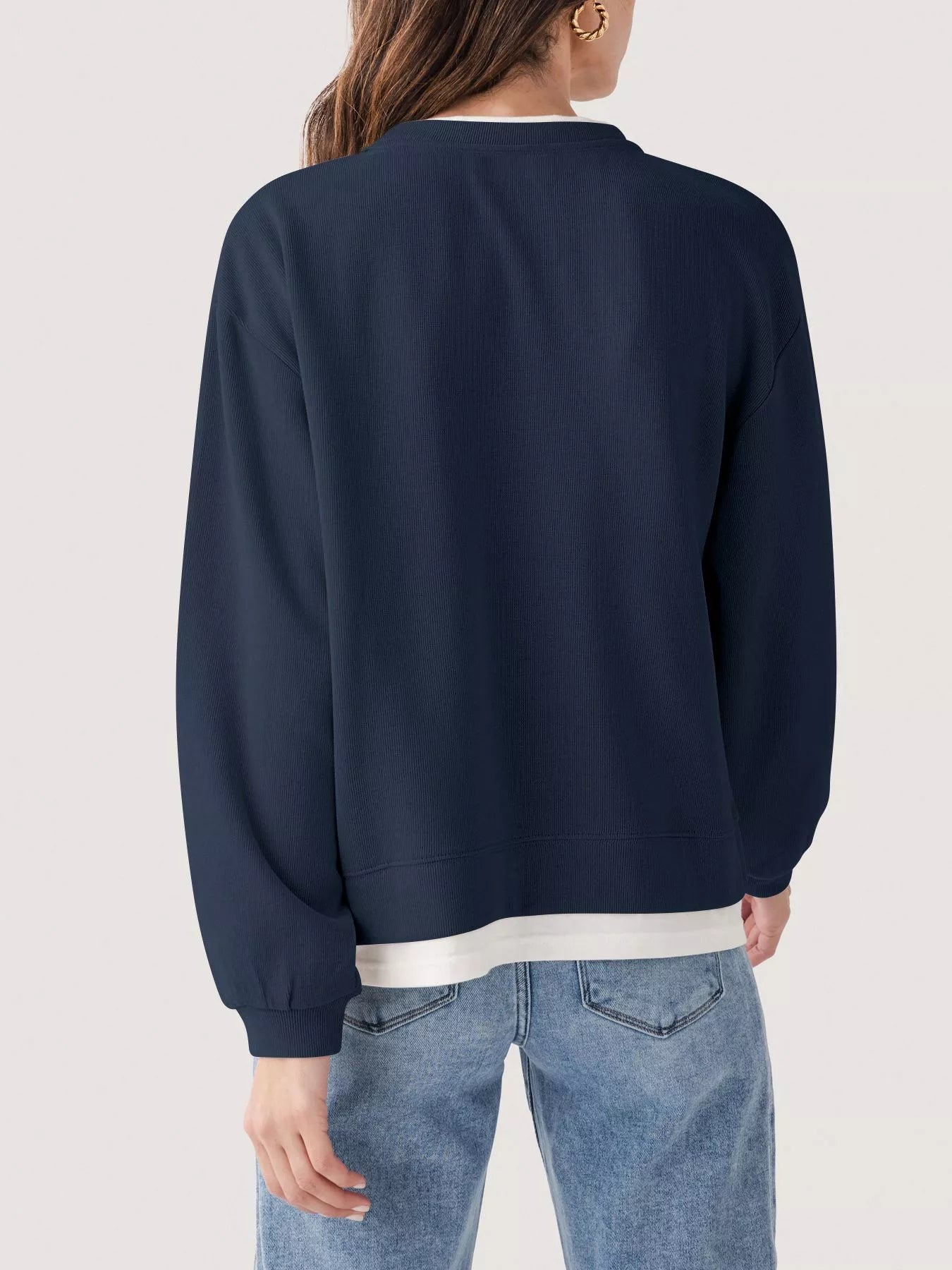 Oversized Crew Neck Sweatshirt