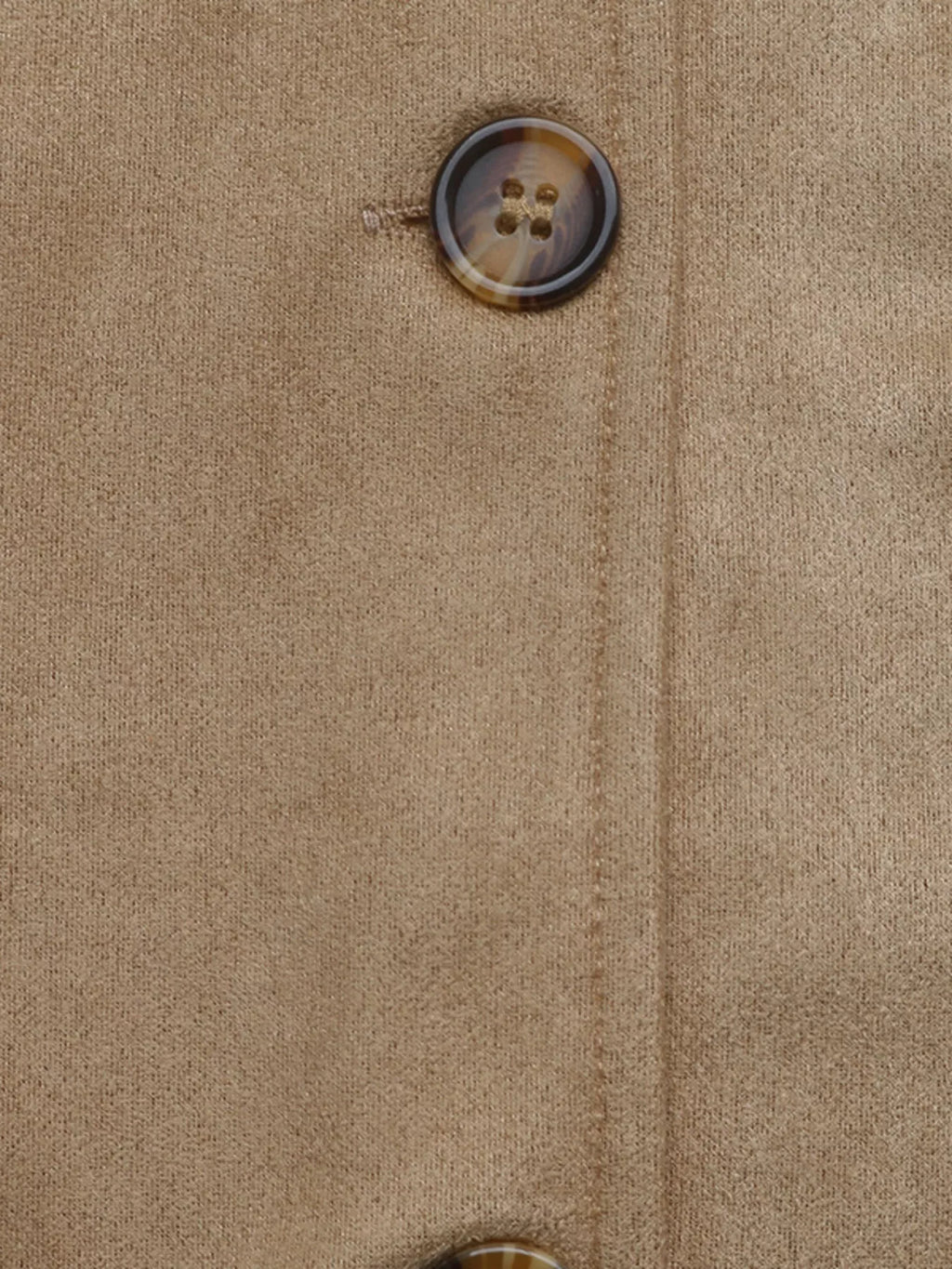 Collared Neck Button Up Jacket