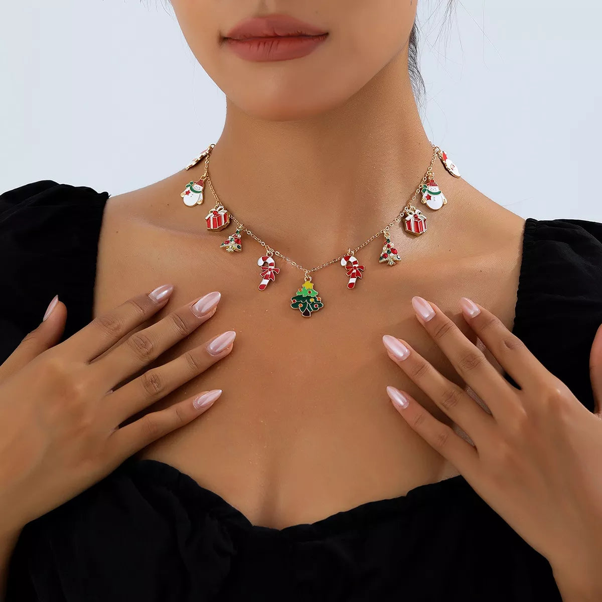 Christmas Charm Alloy Necklace