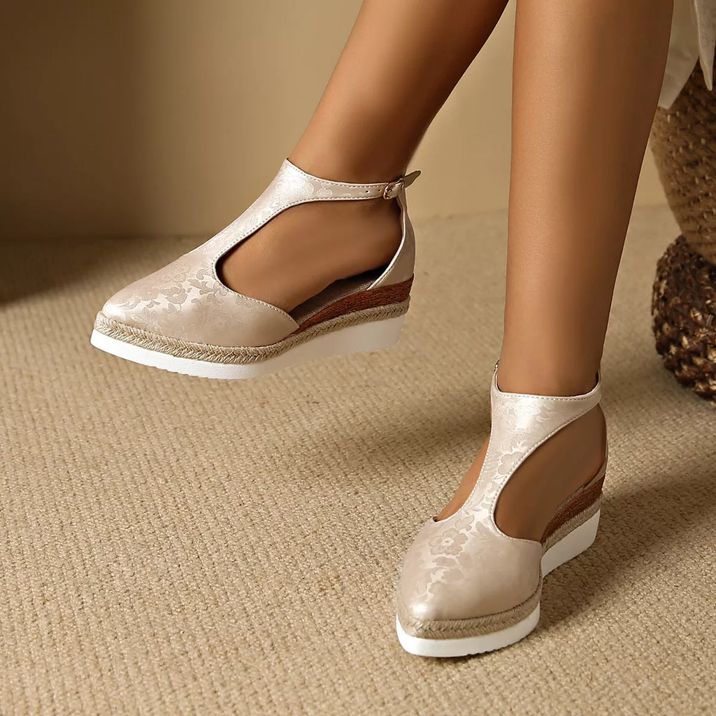 Point Toe Wedge Sandals