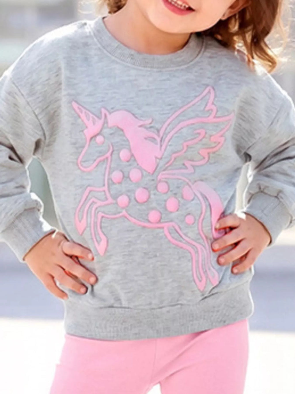 Children's Unicorn Graphic Sweatshirt and Leggings Set