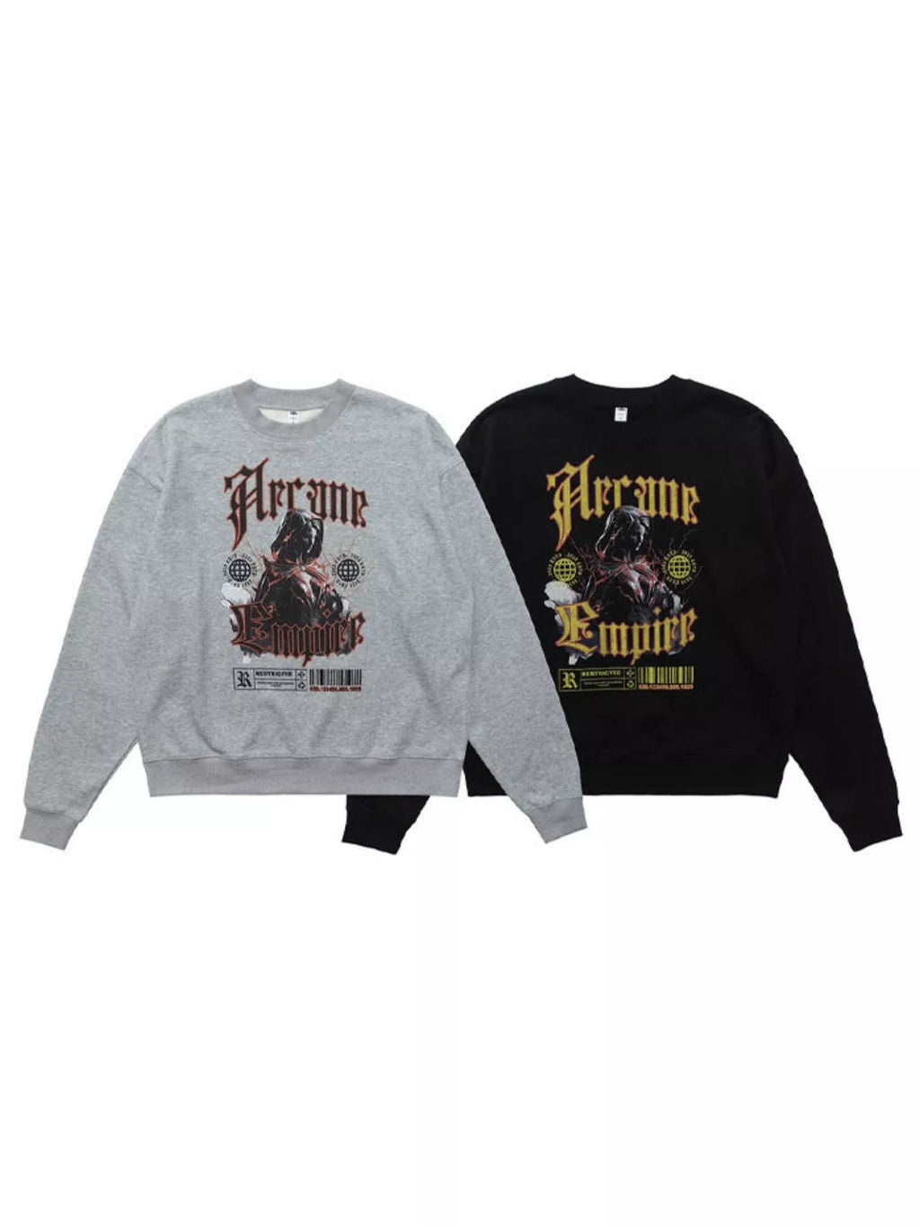 Men's Gothic Graphic Crewneck Sweatshirt
