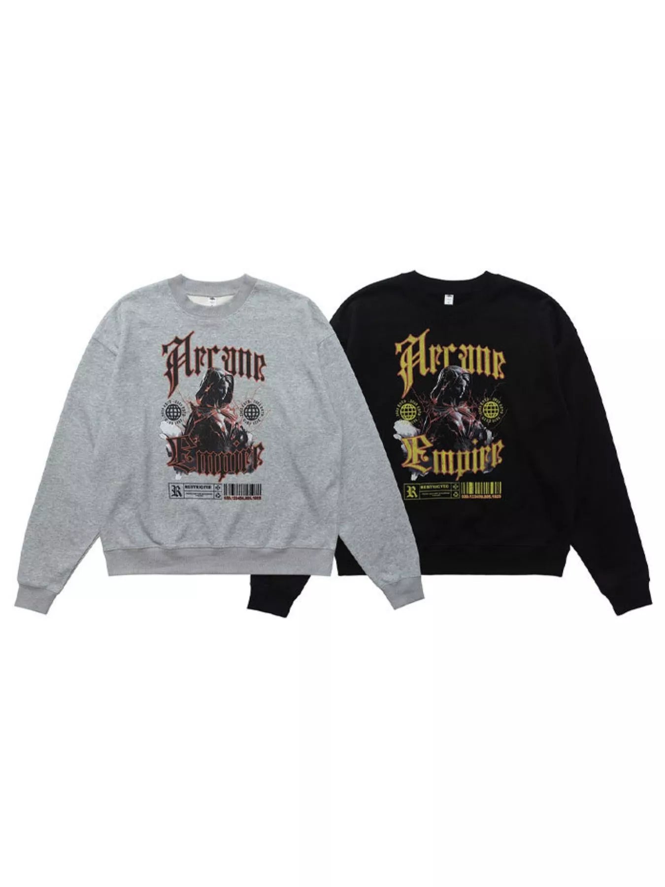 Men's Gothic Graphic Crewneck Sweatshirt