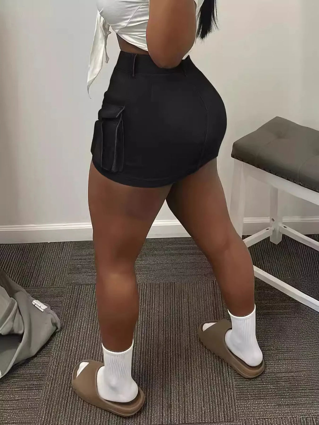 Cargo Pocket Mini Skirt