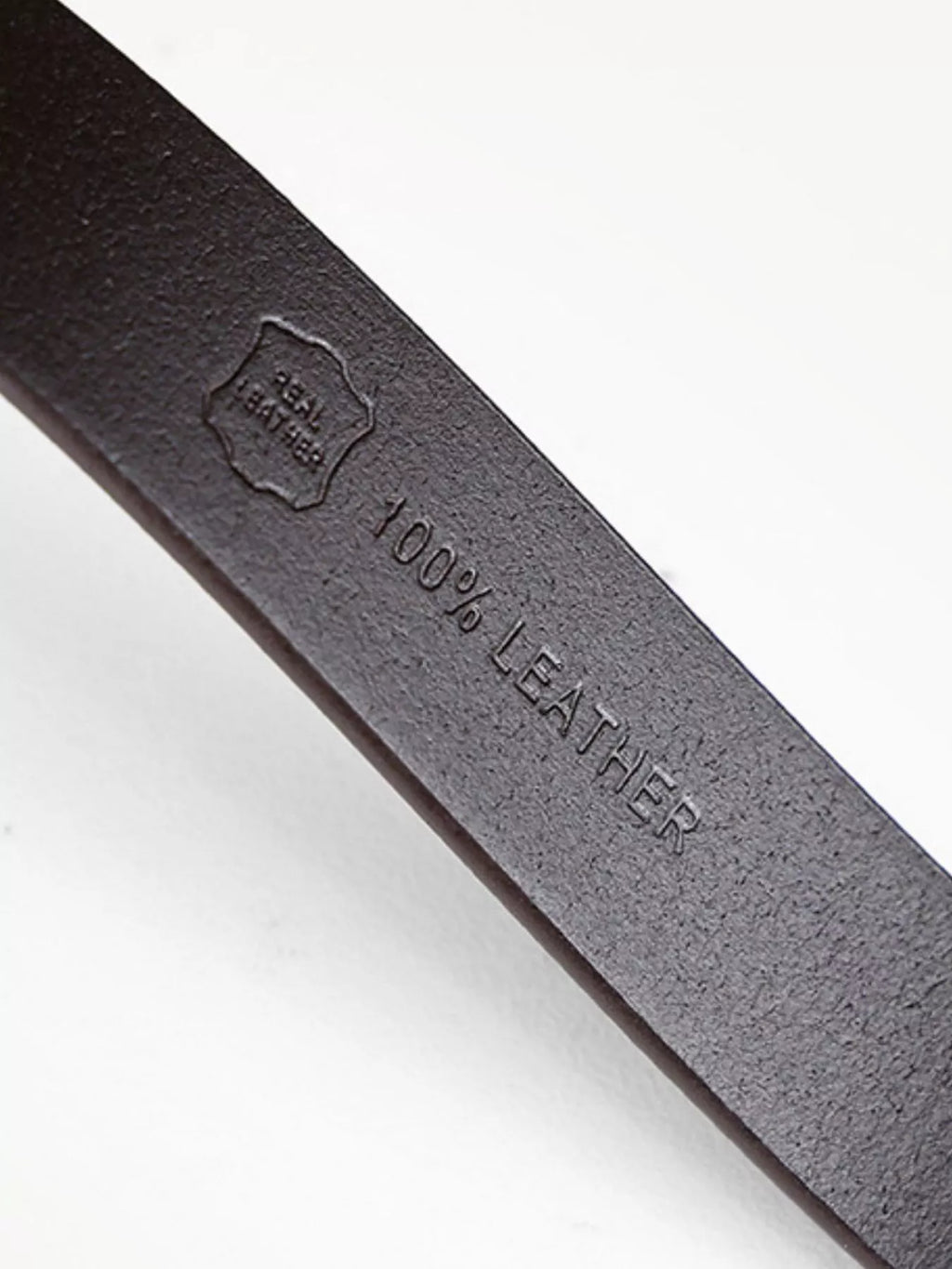 Leather Belt with Golden Buckle