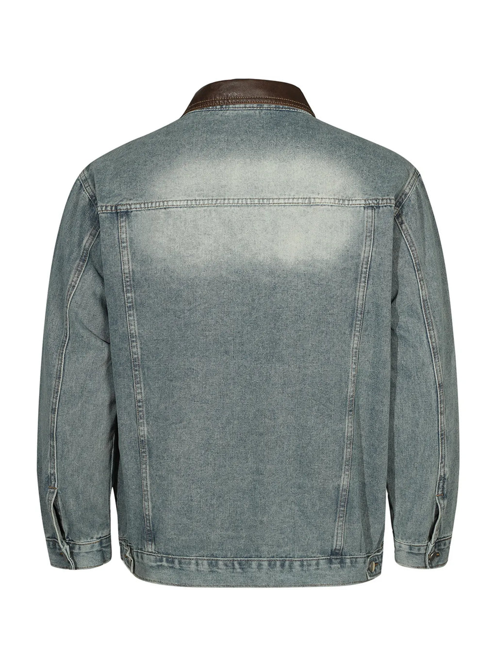 Men's Button Up Long Sleeve Denim Jacket