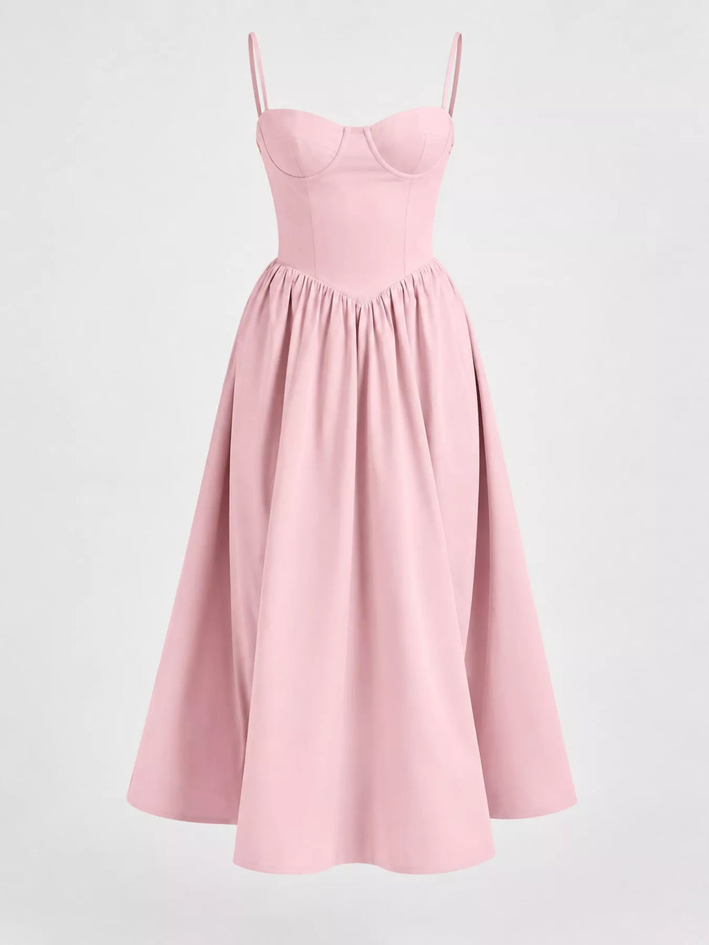 Sweetheart Neck Midi Cami Dress