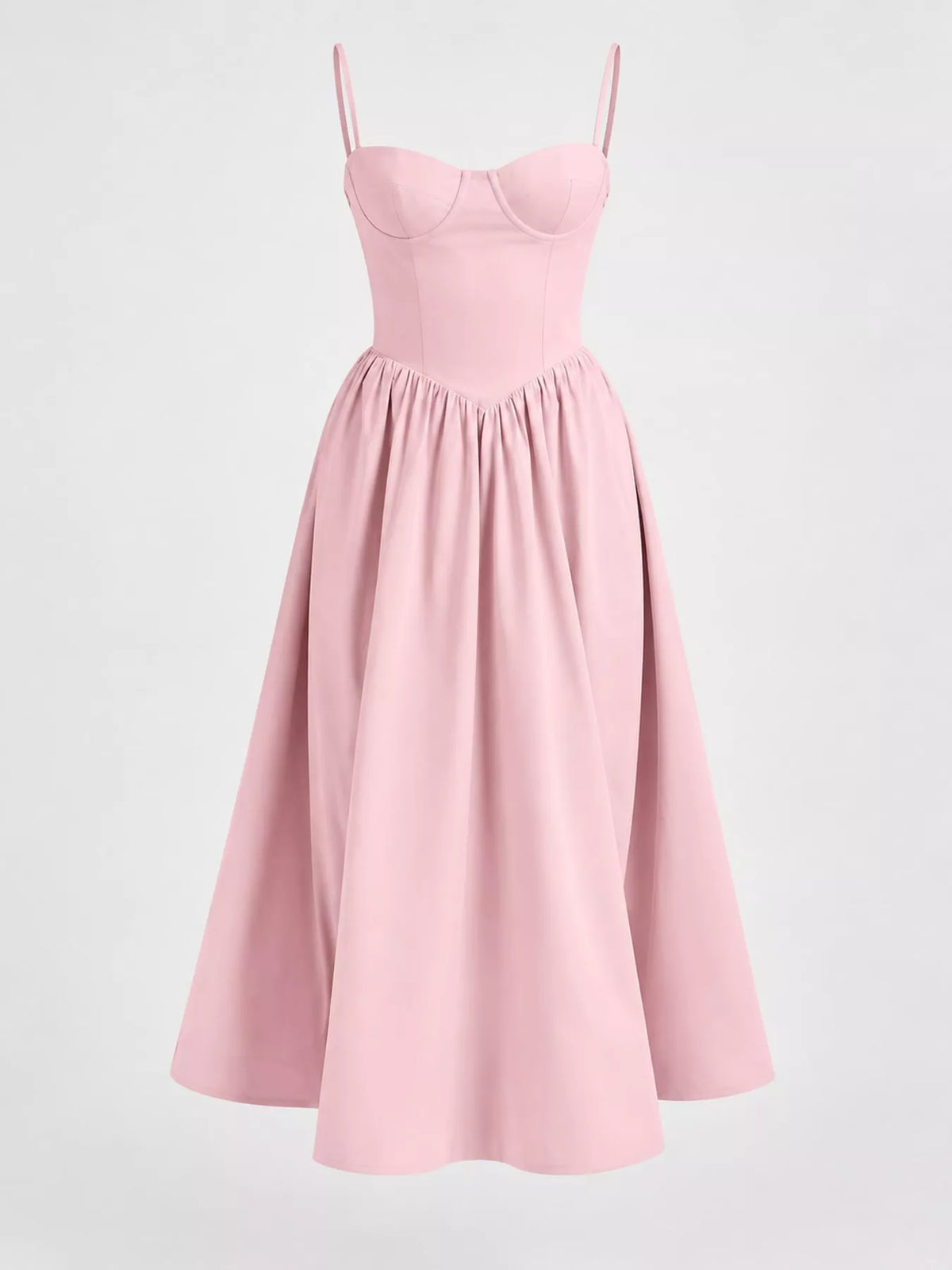 Sweetheart Neck Midi Cami Dress