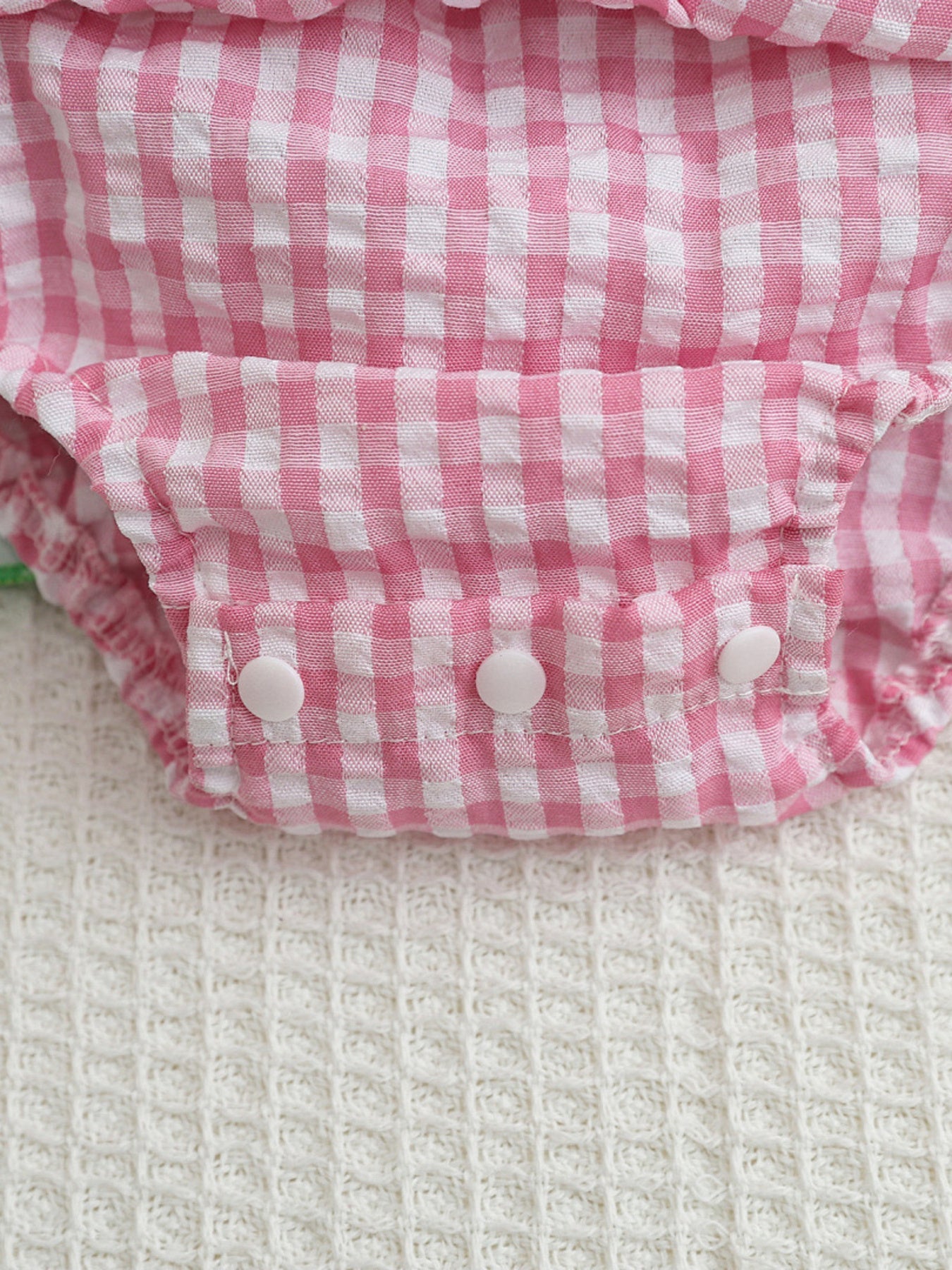 Children's Watermelon Gingham Smocked Dress