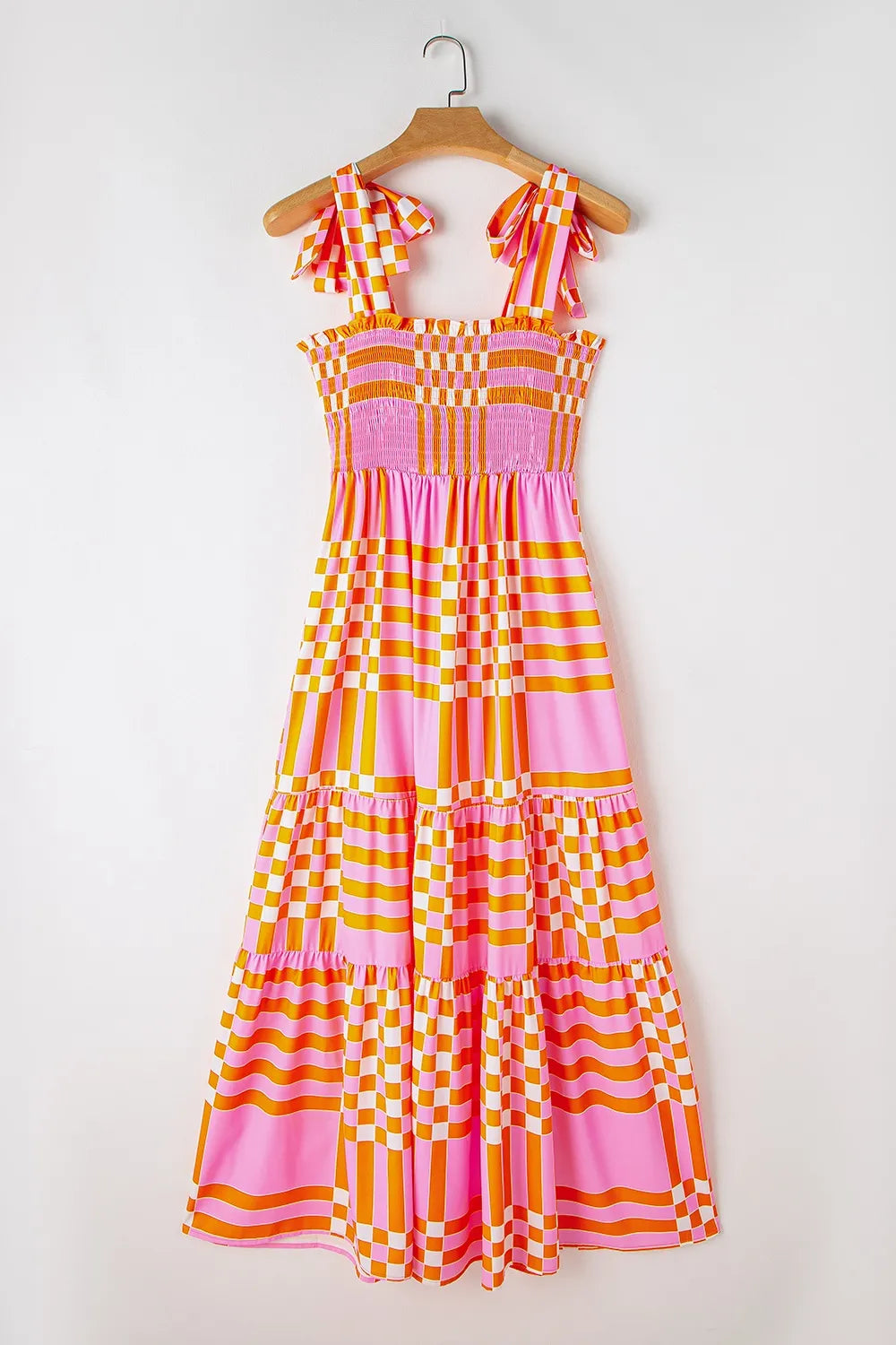 Color Block Tie Shoulder Dress