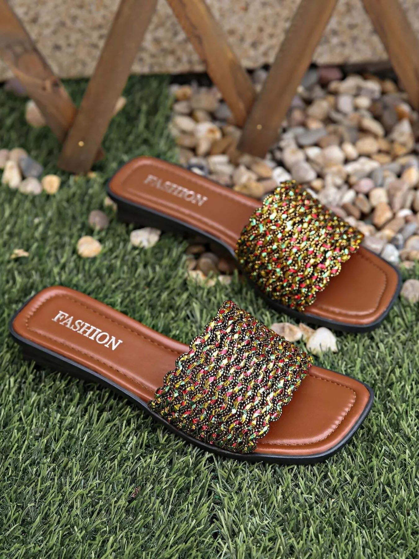 Open Toe Flats Sandals