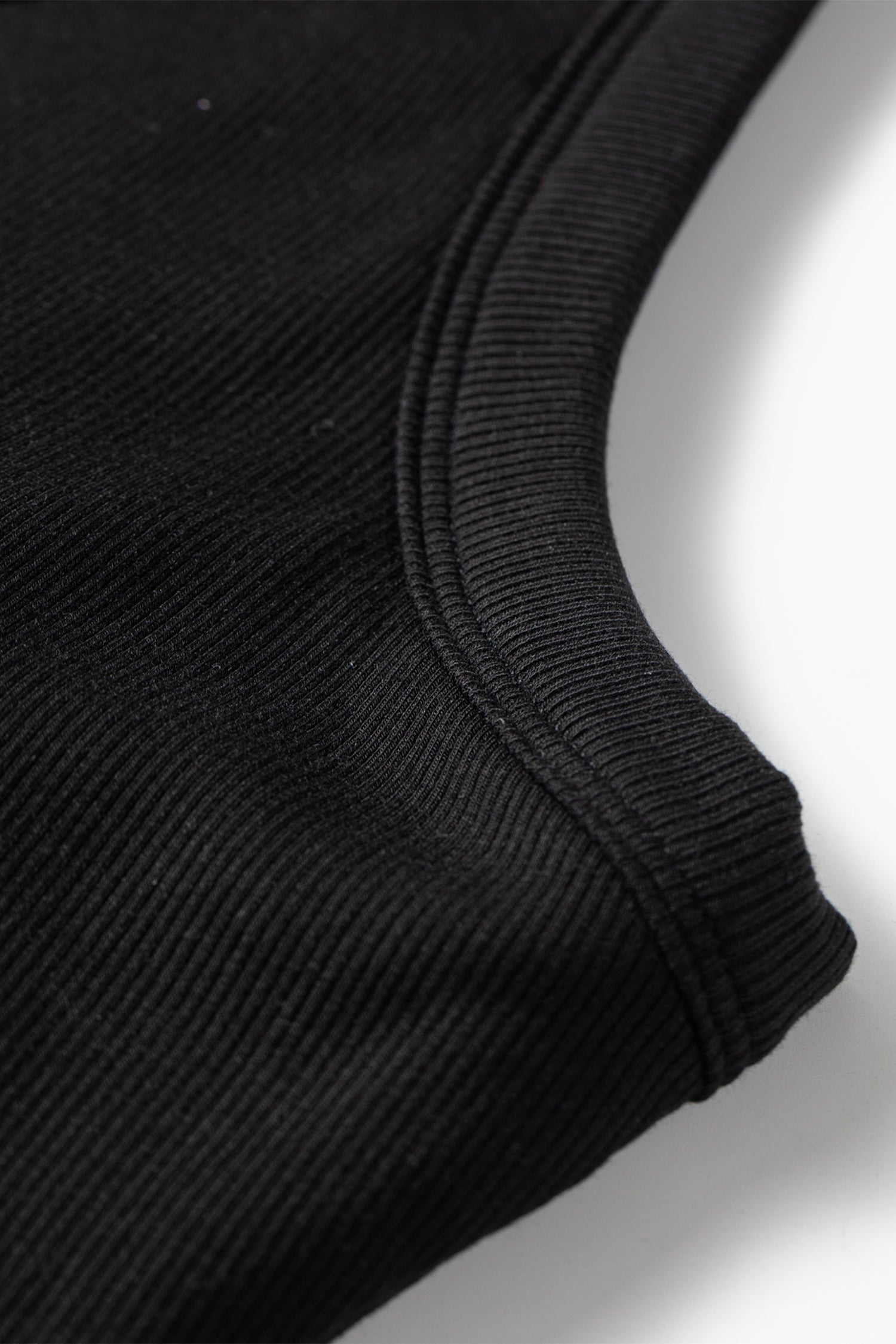Dark Khaki Slim Ribbed Padded Tank Top