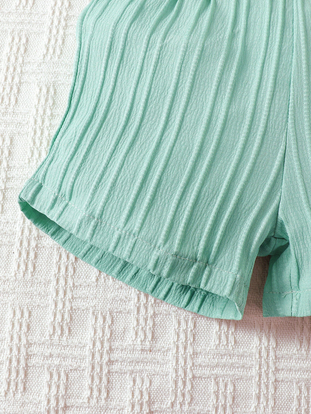 Children's Color Block Shirt and Shorts Set