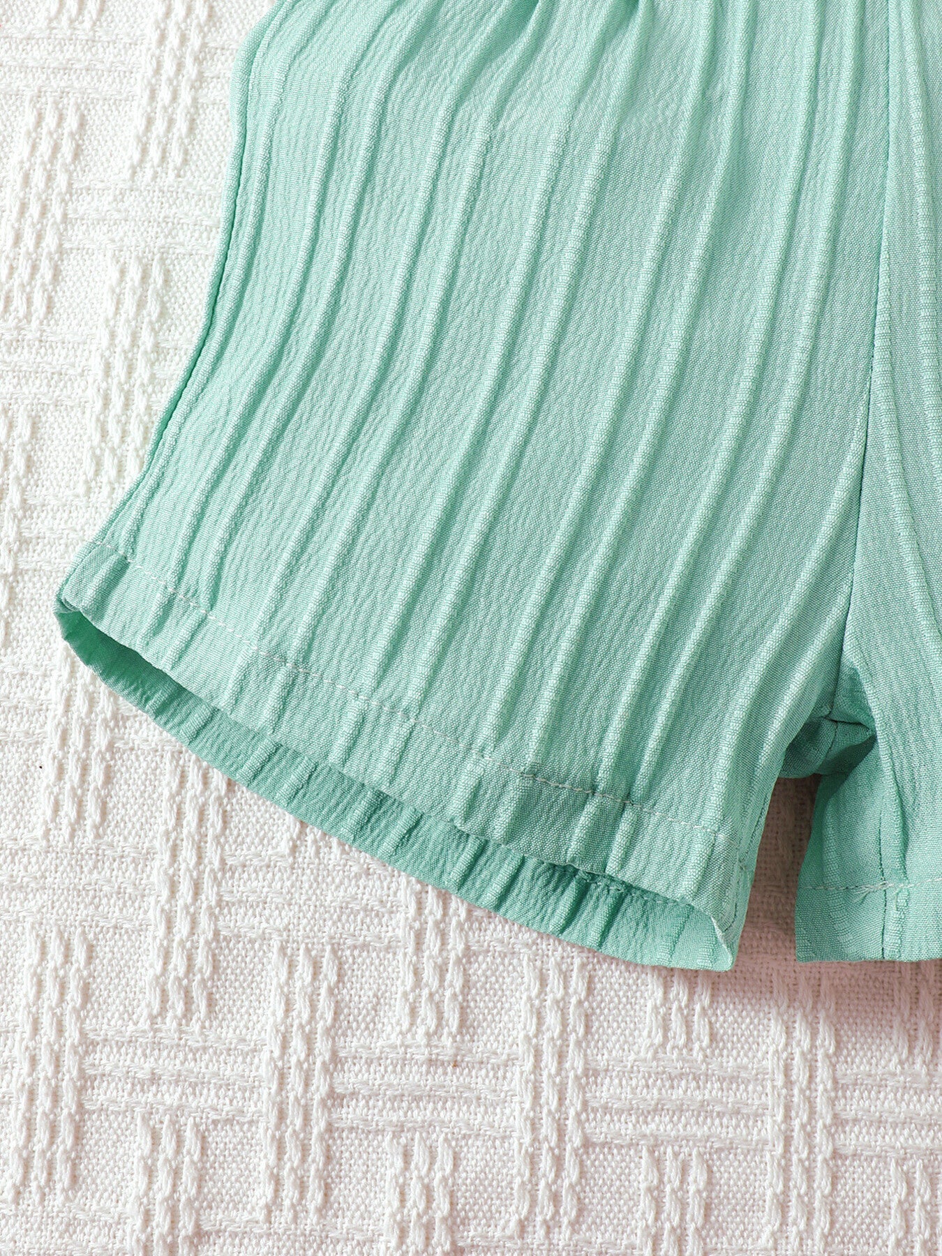 Children's Color Block Shirt and Shorts Set