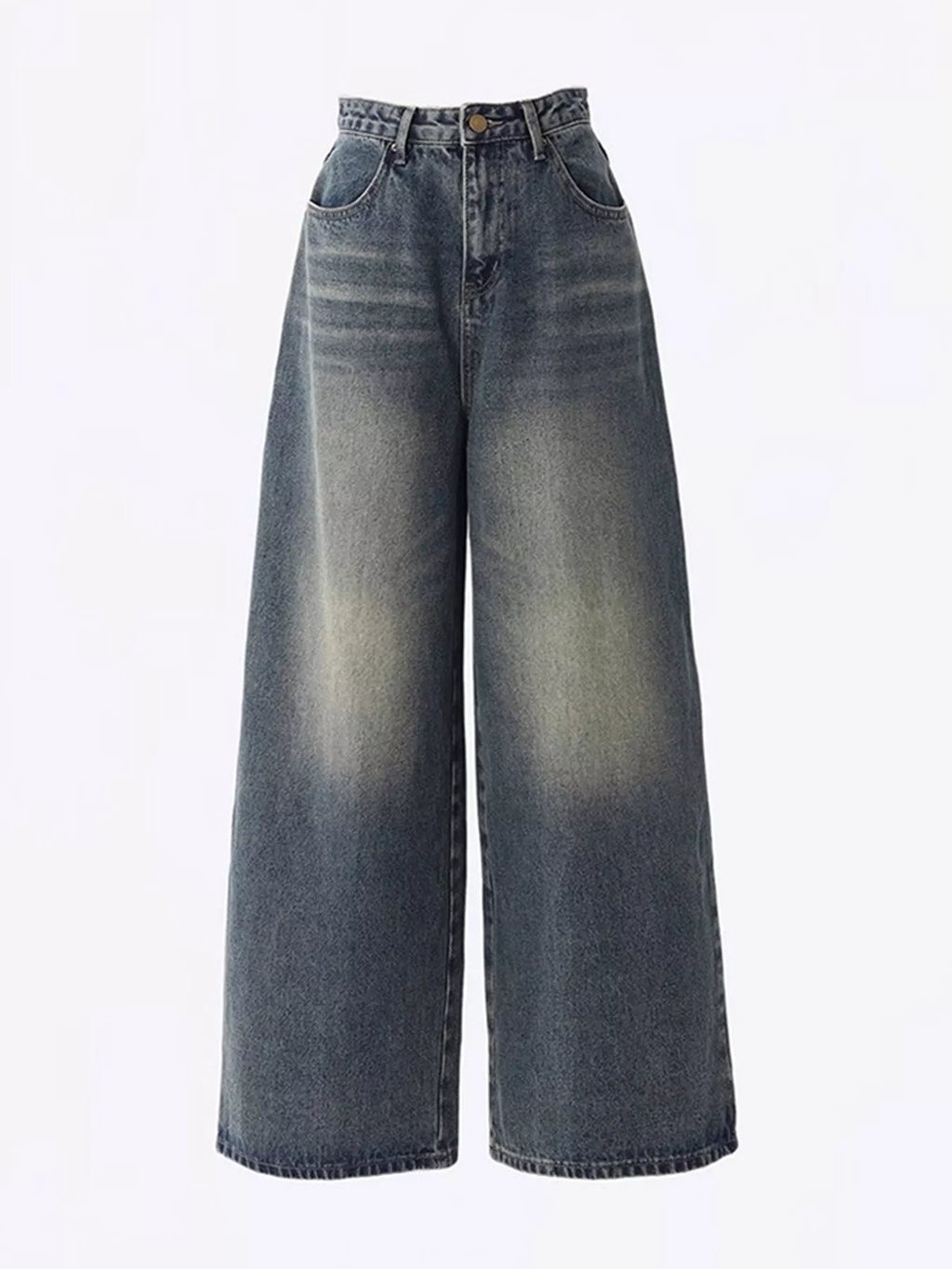 Full Size High-Waisted Wide-Leg Jeans Plus Size