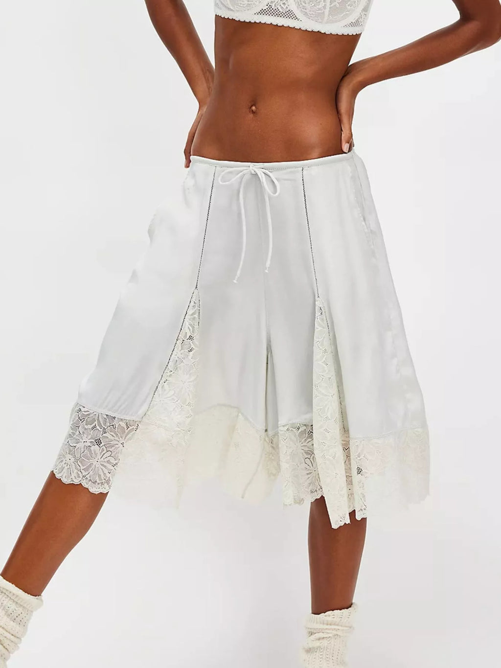 Lace Trimmed Shorts