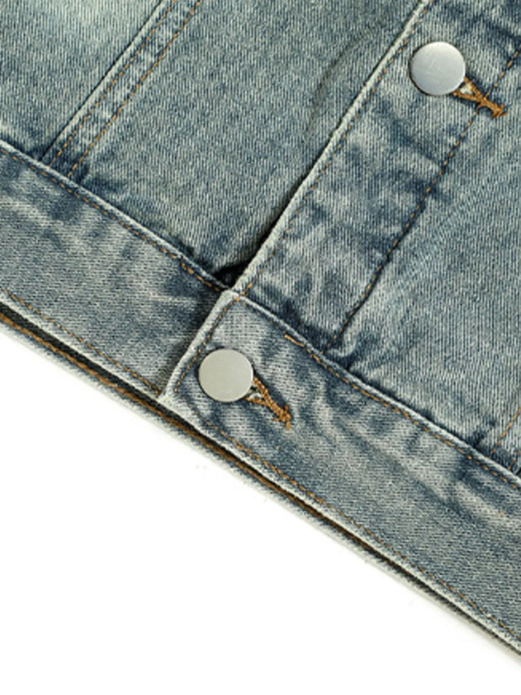 Men's Button Up Long Sleeve Denim Jacket