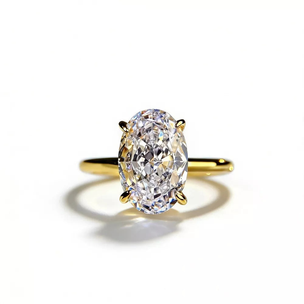 18K Gold-Plated Zircon Ring
