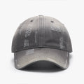 Adjustable Distressed Washed Cotton Baseball Hat