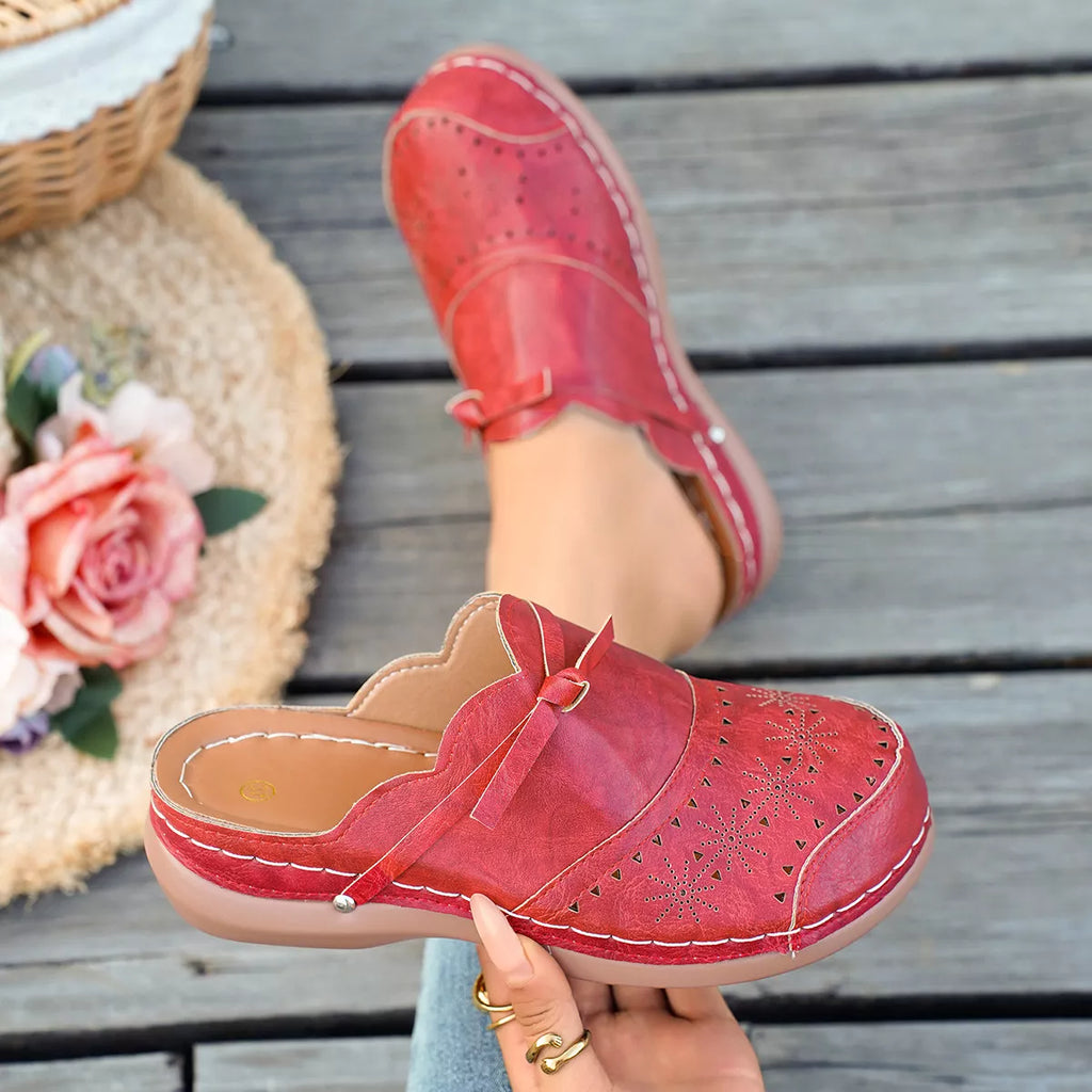 Round Toe Wedge Sandals