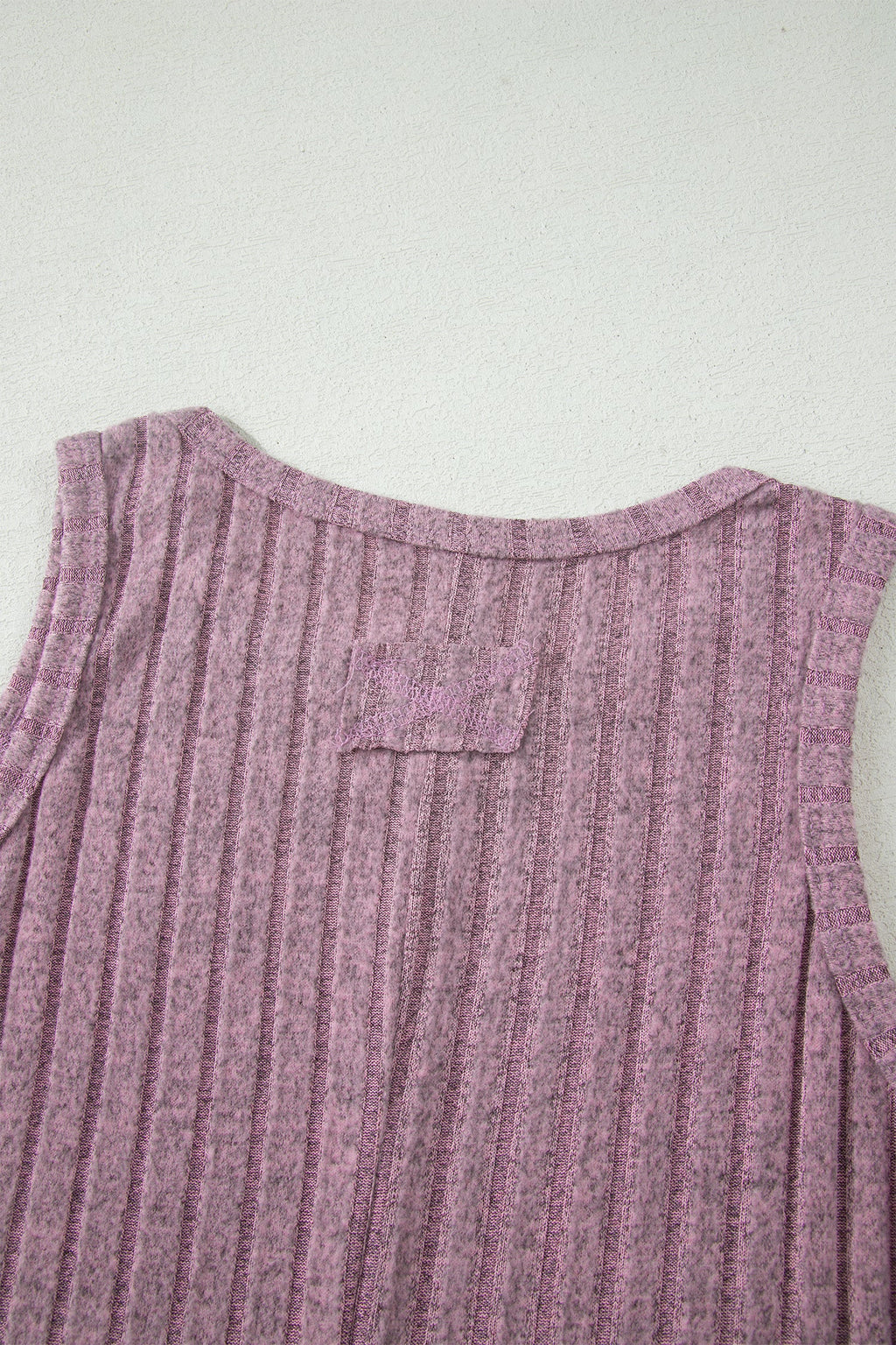 Bonbon Slim Ribbed Mineral Wash Tank Top