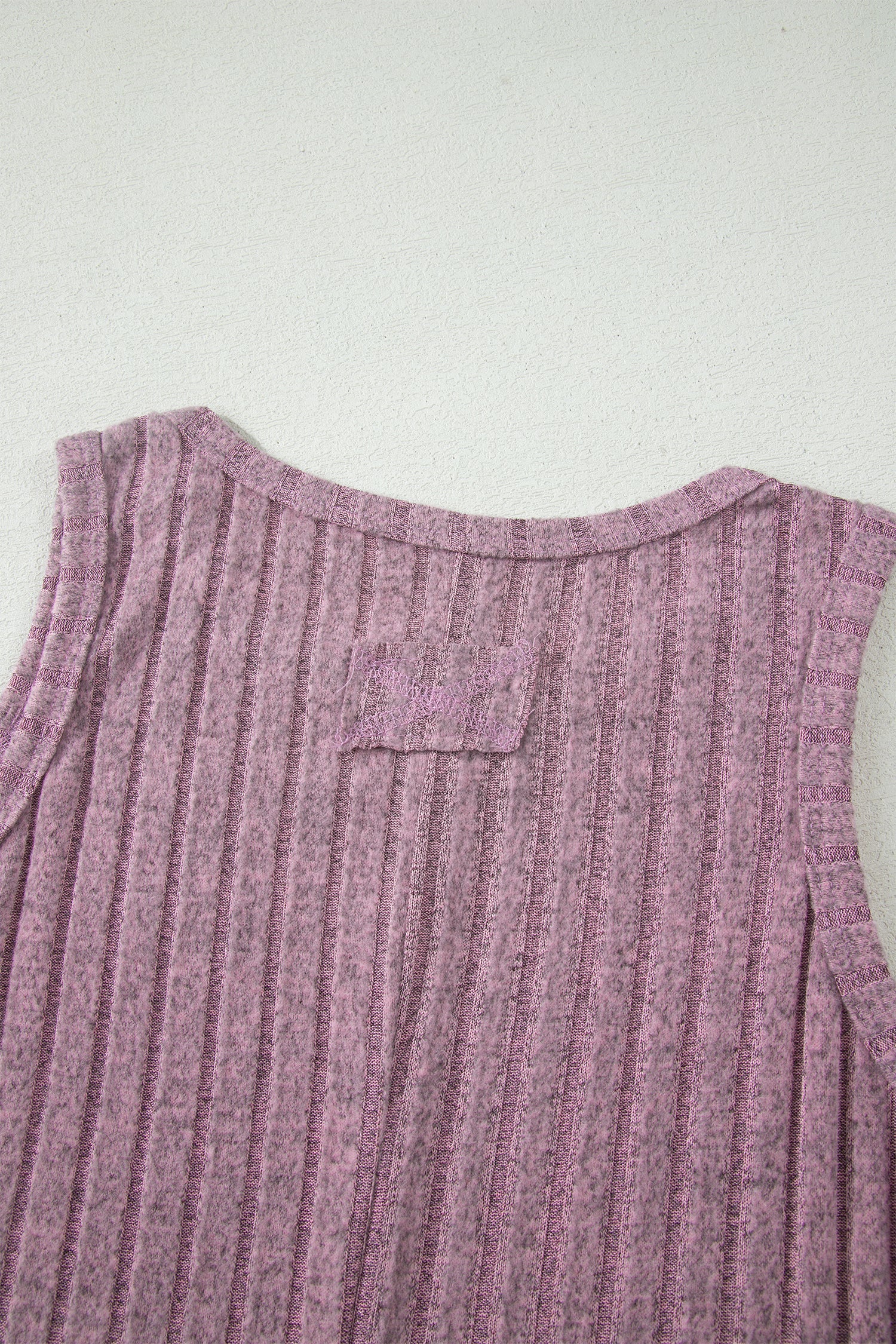 Bonbon Slim Ribbed Mineral Wash Tank Top