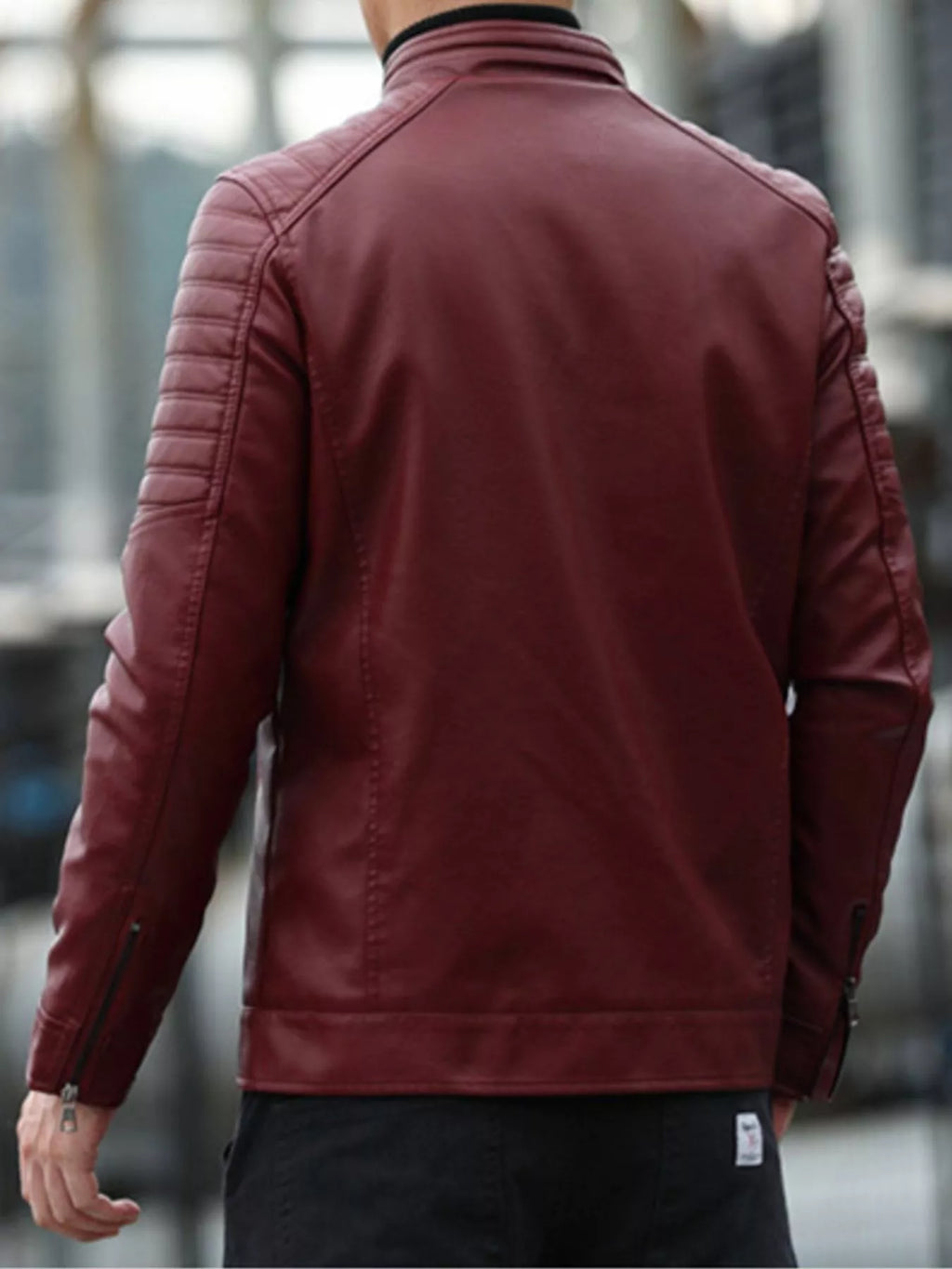 Men's Plus Size Zip Up Long Sleeve Jacket