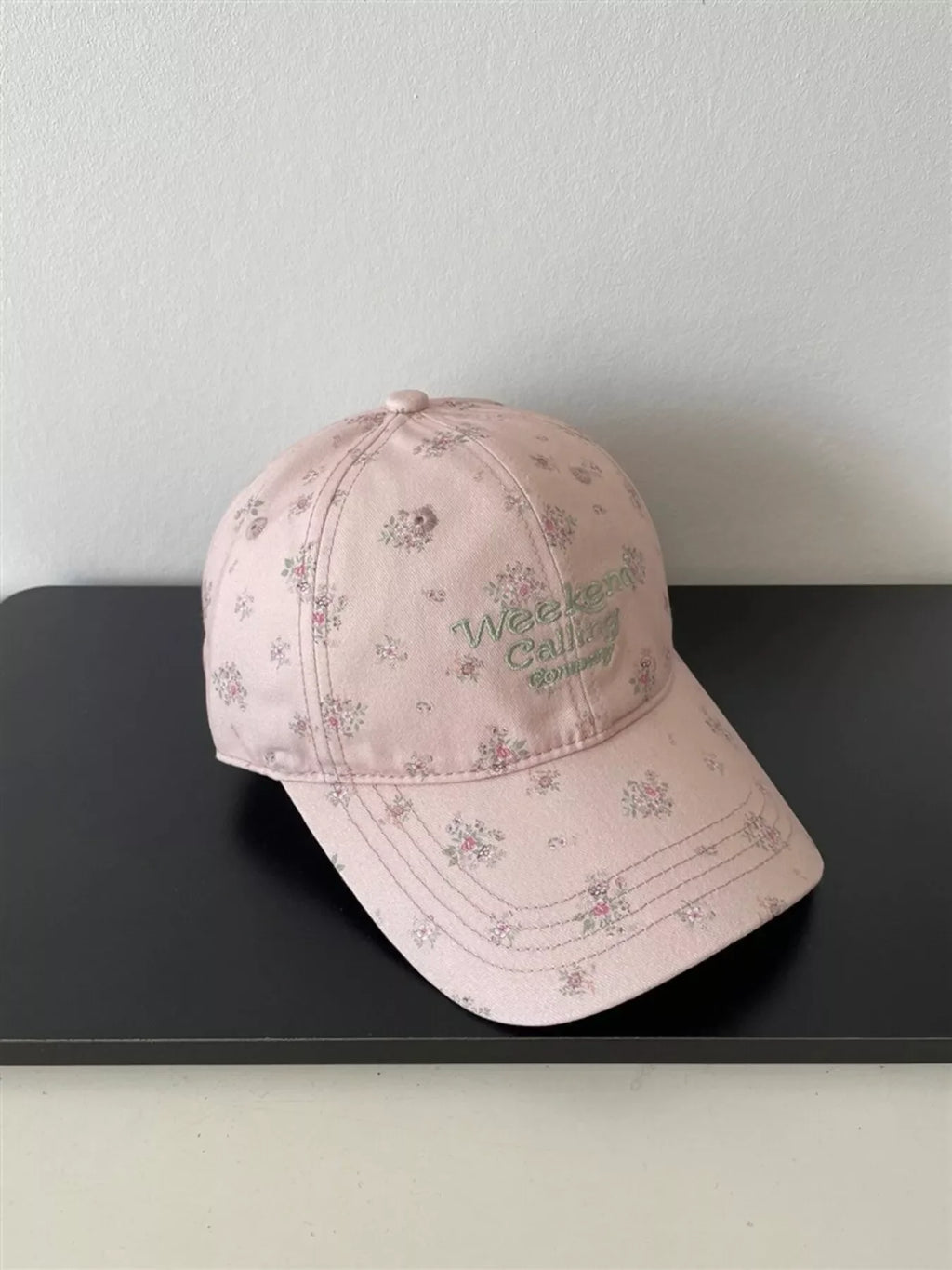 Floral Embroidered Baseball Cap