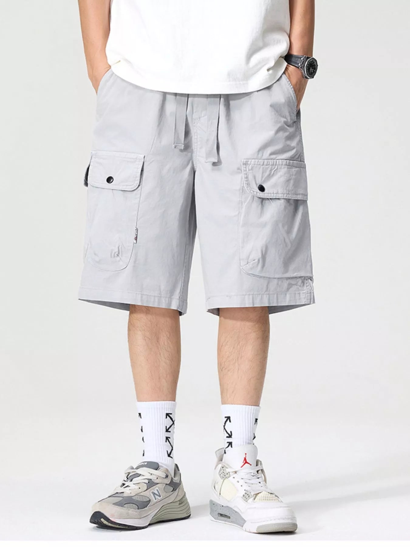 Men's Full Size Drawstring Loose Fit Shorts Plus Size
