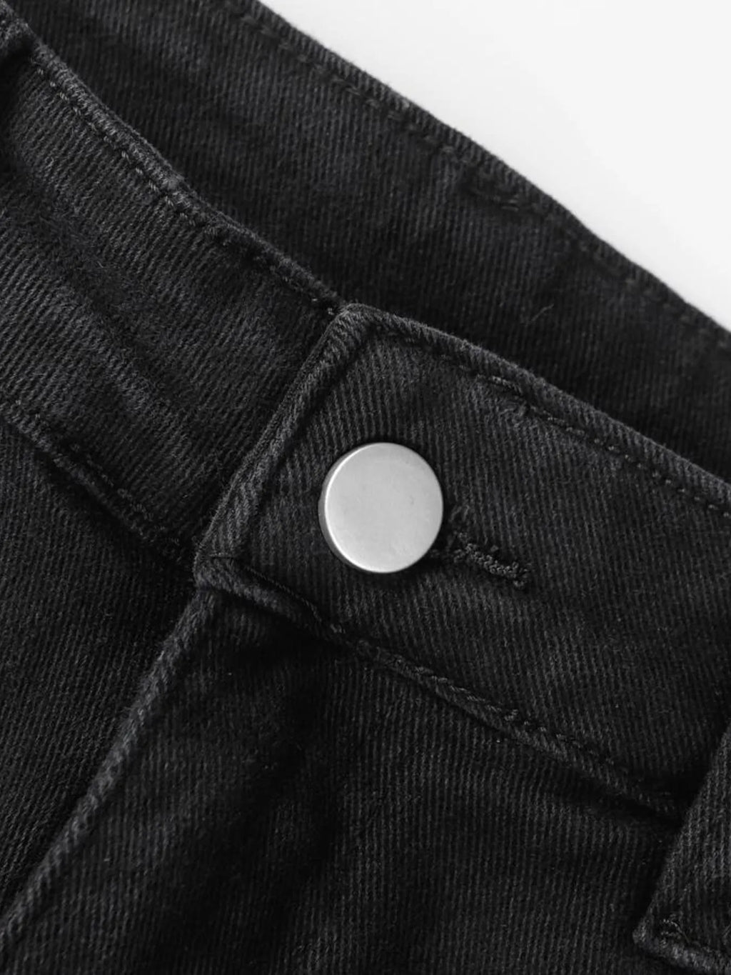 Men's High Waist Straight Leg Cargo Jeans