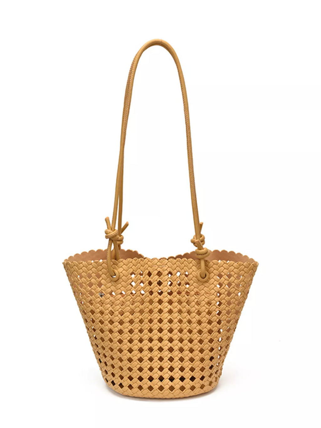 Woven Leather Shoulder Bag